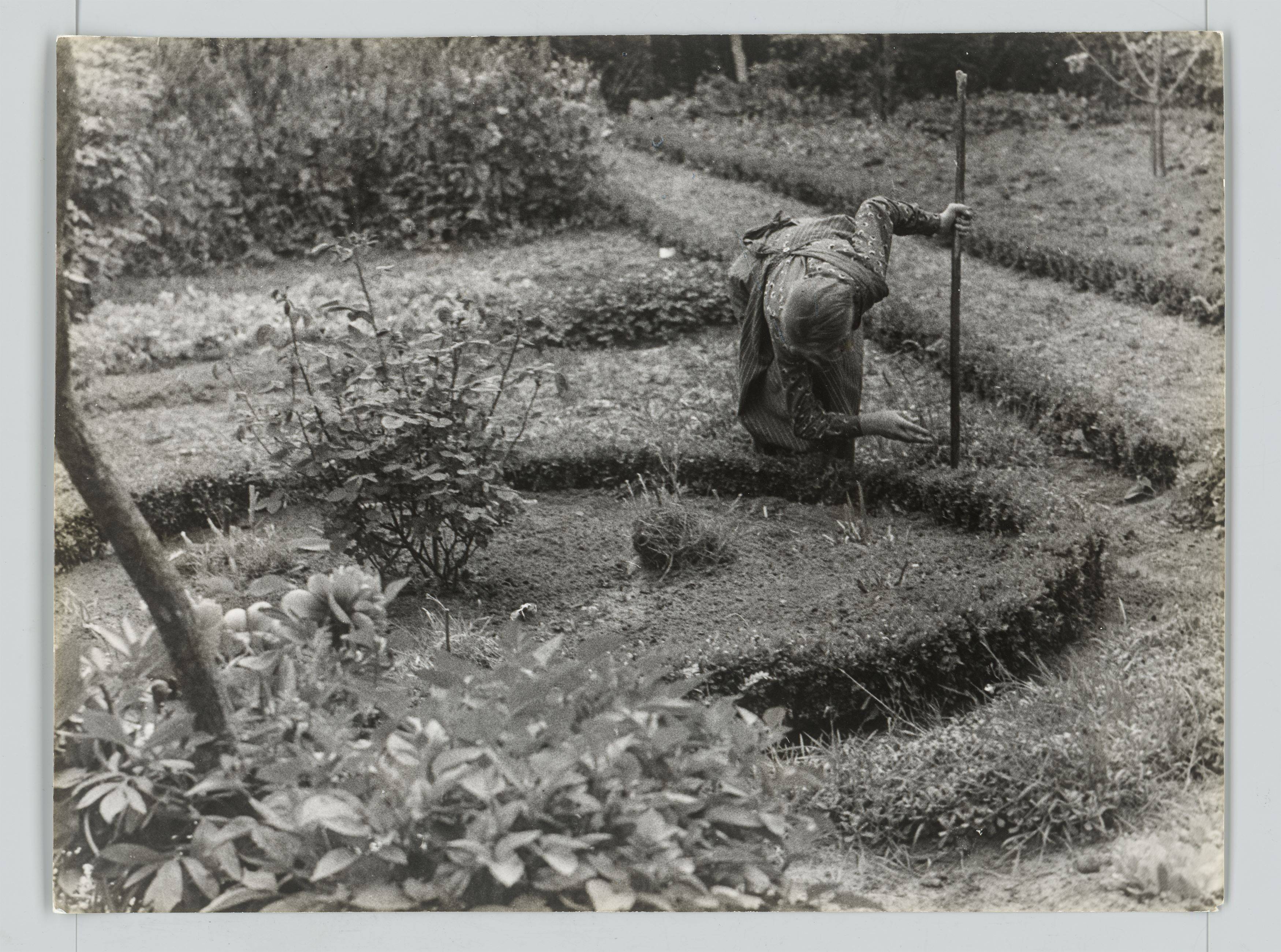 This picture shows the following artwork: Raoul Hausmann. ”The Gardener”. 1950.