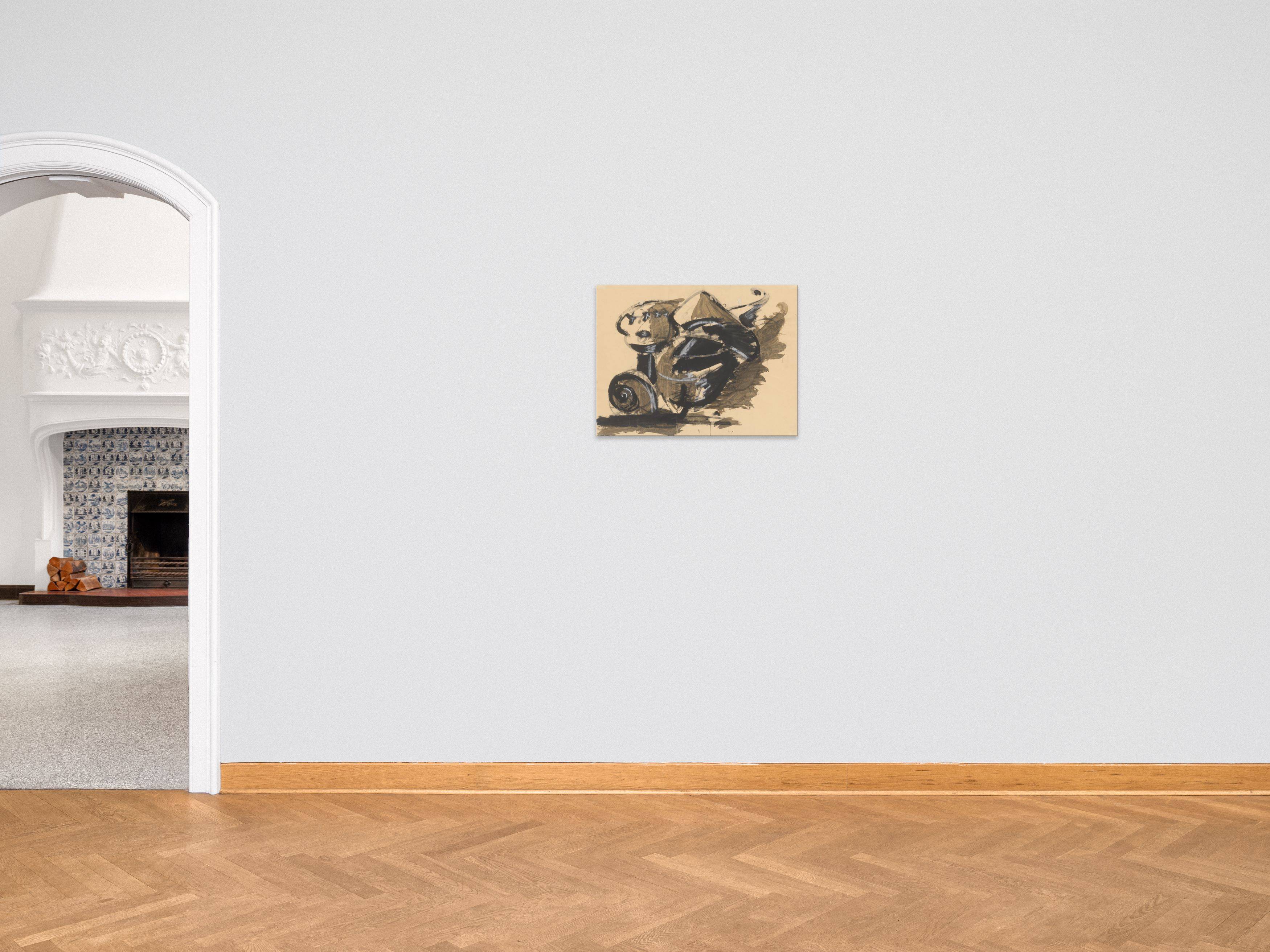 Auf diesem Bild ist das folgende Kunstwerk zu sehen: Markus Lüpertz. Arrangement für eine Mütze. 1973.