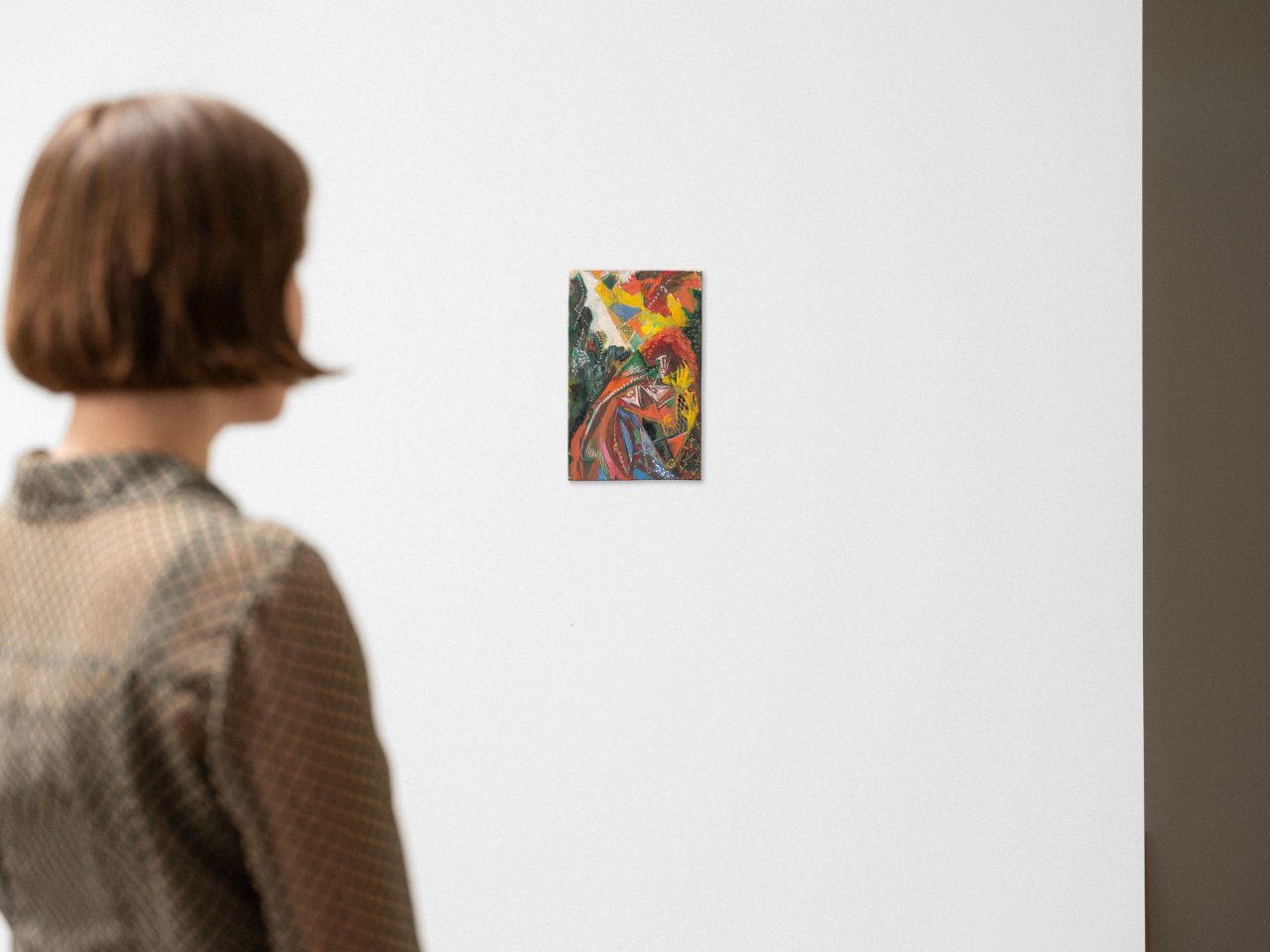 Auf diesem Bild ist das folgende Kunstwerk zu sehen: Ernst Wilhelm Nay. „Frau im Garten“. 1945.