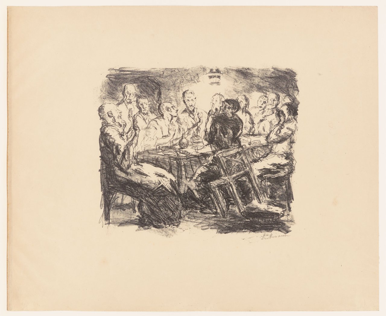 Auf diesem Bild ist das folgende Kunstwerk zu sehen: Max Beckmann. „Sechs Lithographien zum Neuen Testament“. 1911/17.