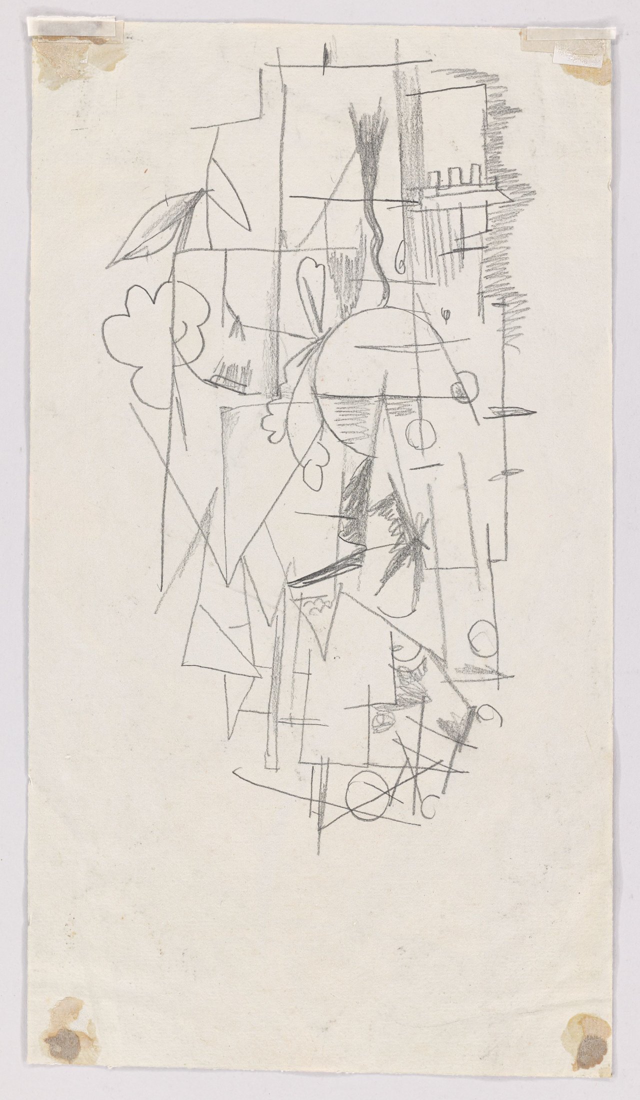 Auf diesem Bild ist das folgende Kunstwerk zu sehen: Rudolf Schlichter. Die Explosion (Apokalyptische Stadt). Um 1916.