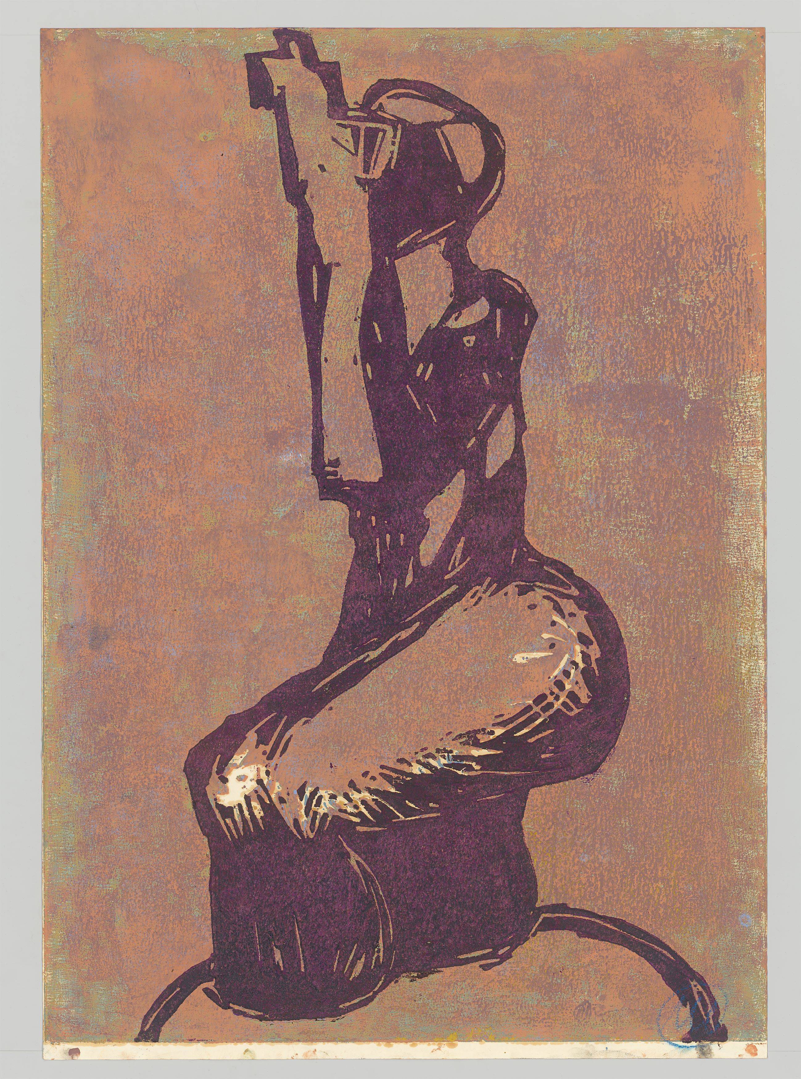 This picture shows the following artwork: Markus Lüpertz. Clitunno. Circa 1990.