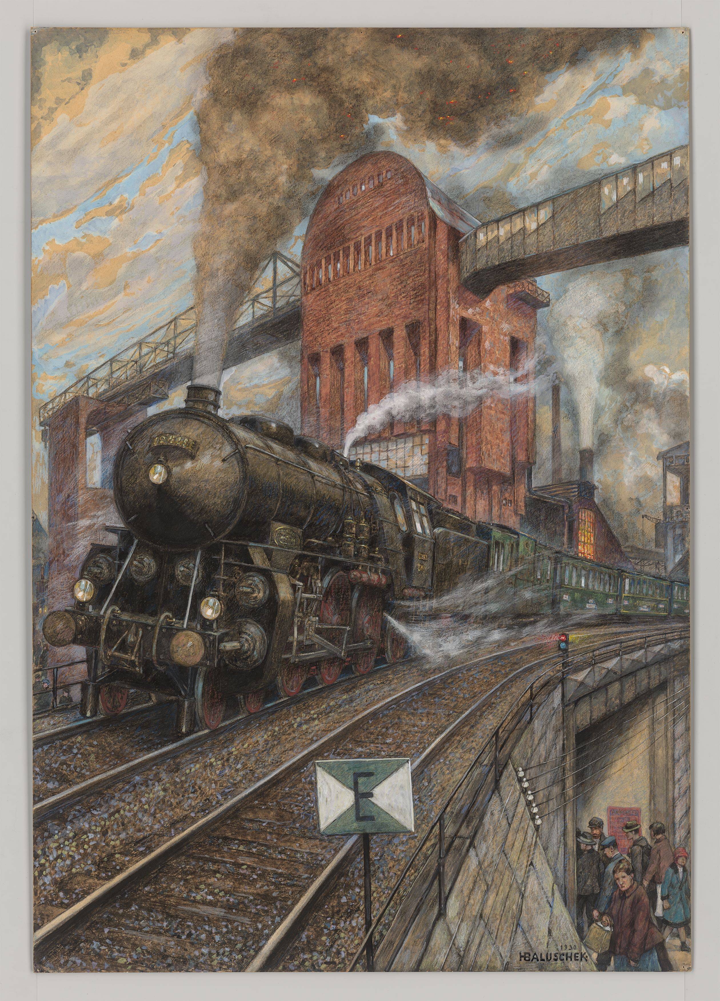 This picture shows the following artwork: Hans Baluschek. ”Die Kurve”. 1930.