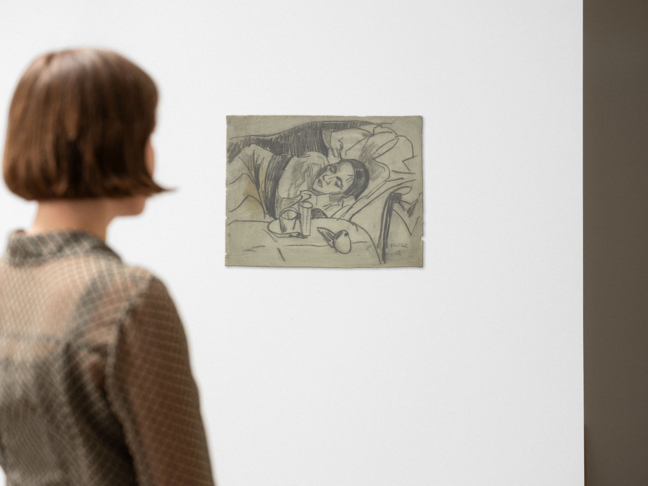 This picture shows the following artwork: Erich Heckel. ”Ruhende Frau”. 1912.