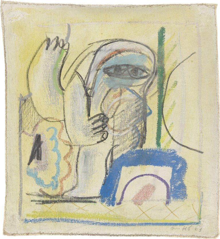This picture shows the following artwork: Horst Antes. Untitled. 1963.