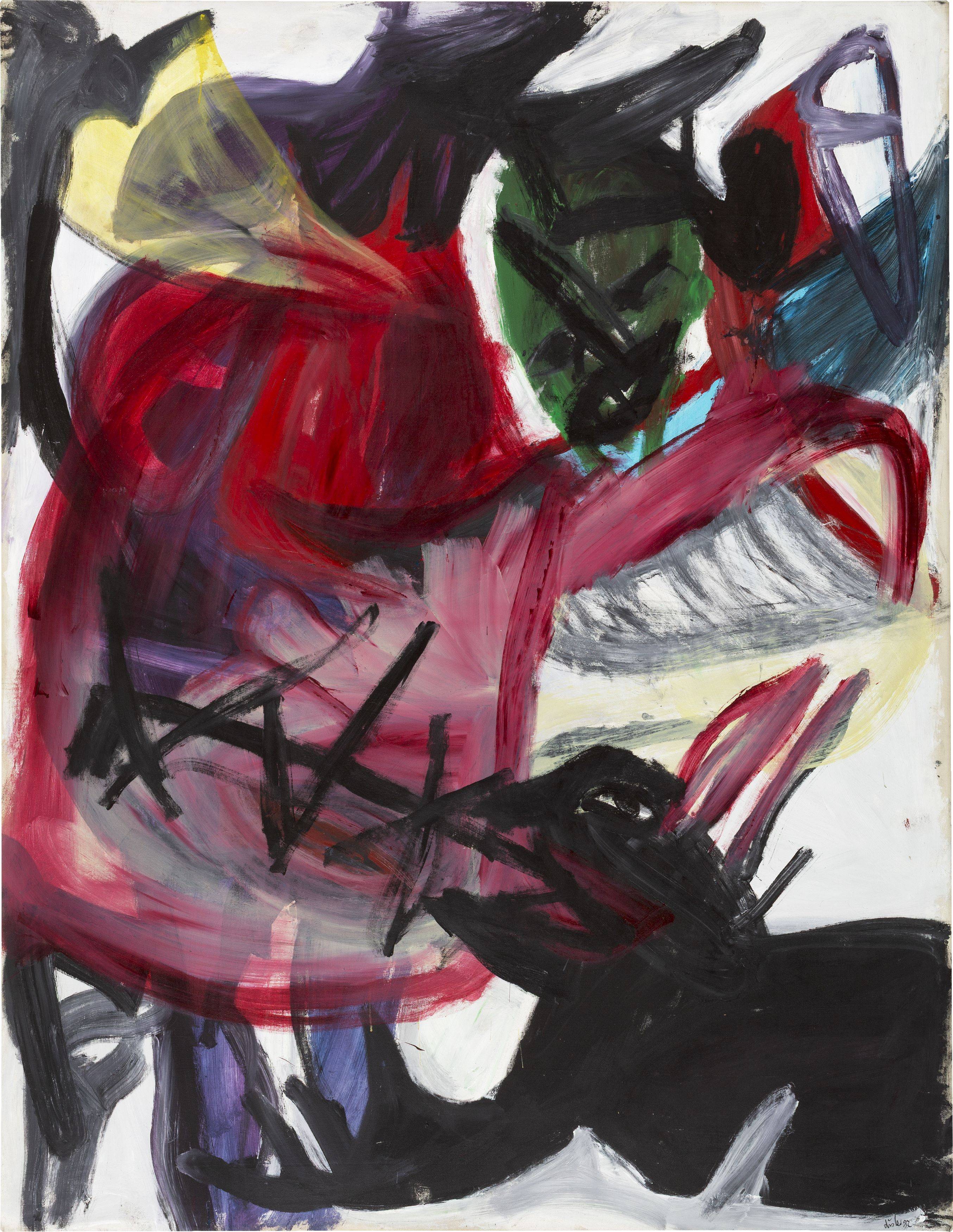 This picture shows the following artwork: Martin Disler. Untitled. 1982.