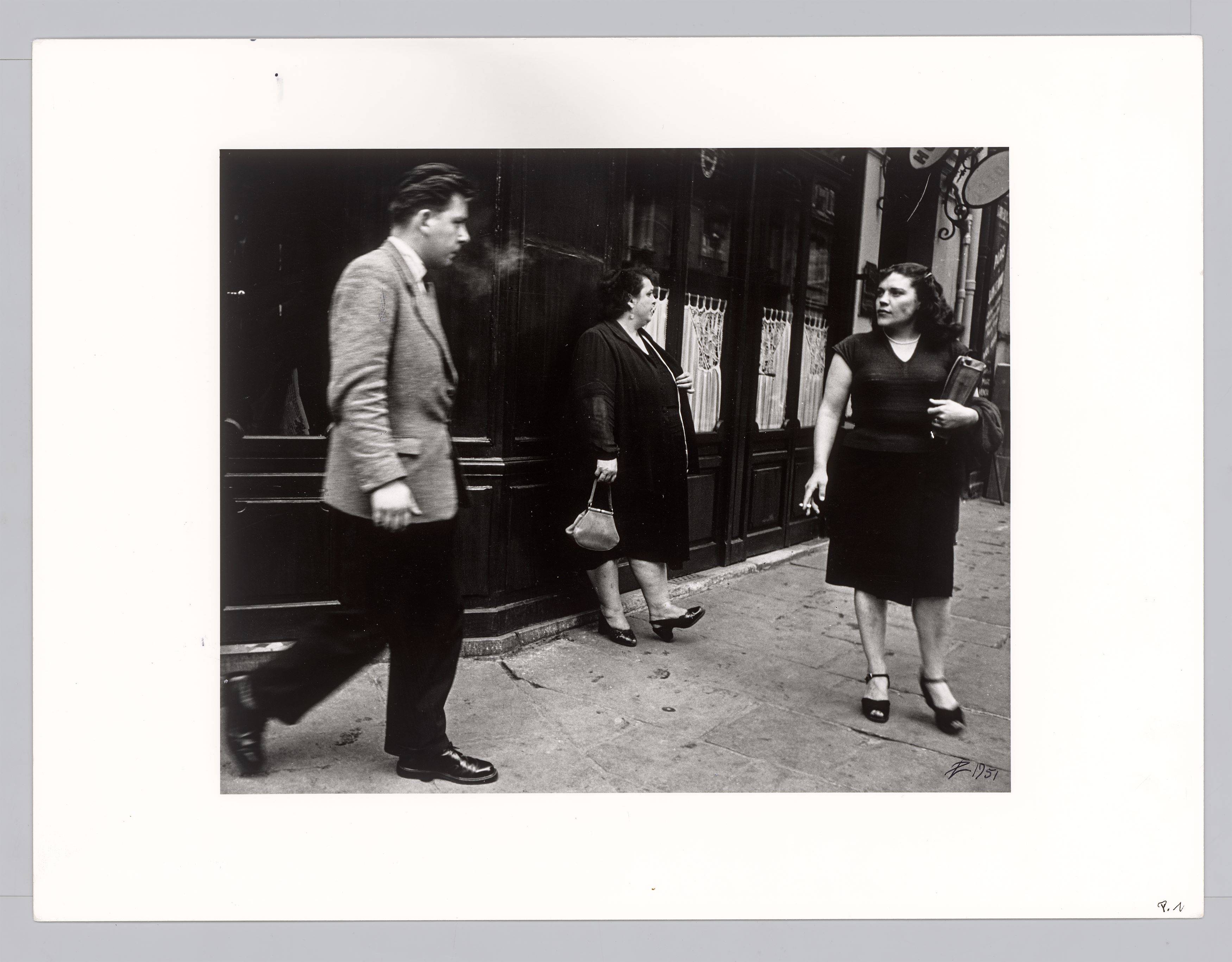 This picture shows the following artwork: Lutz Dille. ”Paris”. 1951.