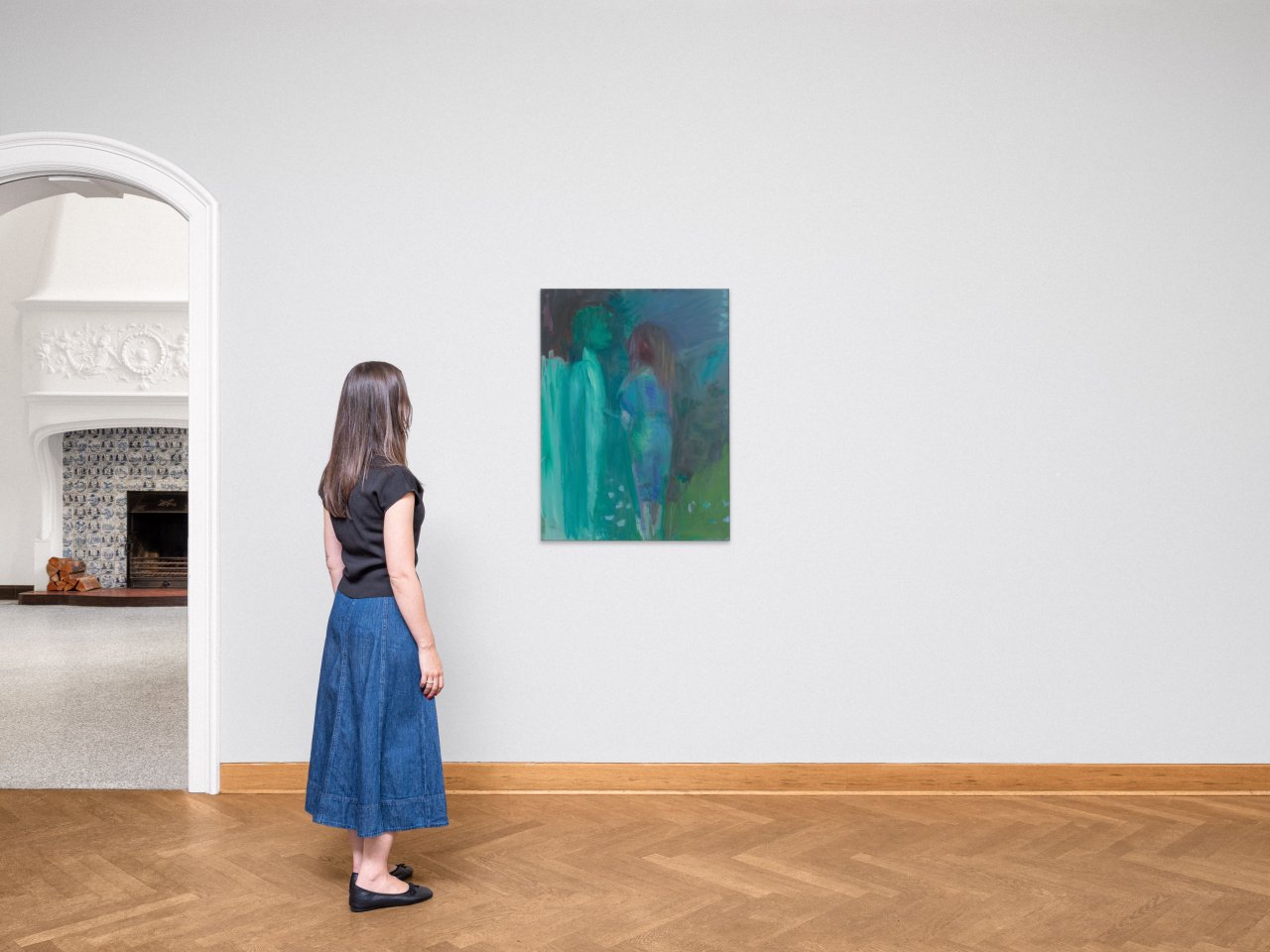 This picture shows the following artwork: Siegfried Anzinger. Children. 1991.