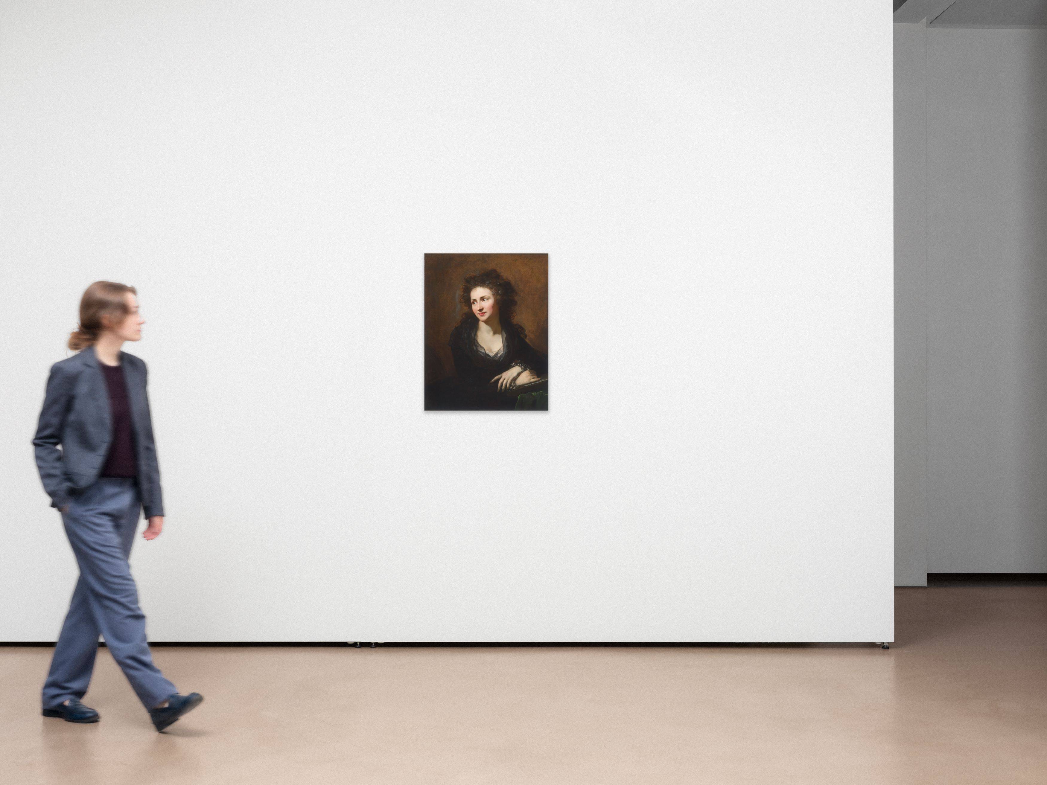 This picture shows the following artwork: Anton Graff. Portrait of a Young Woman (the Artist Dora Stock). Circa 1785.