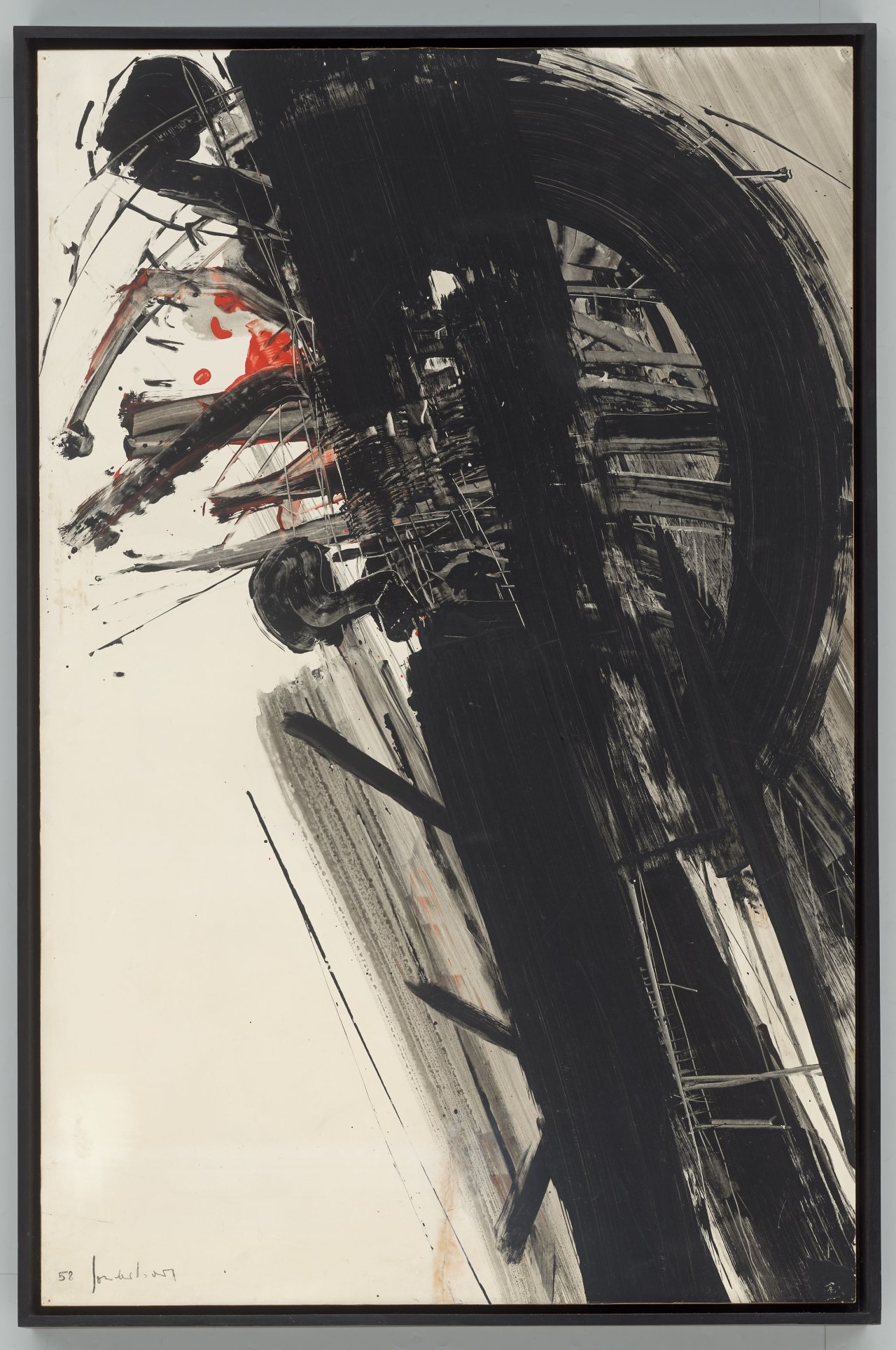 This picture shows the following artwork: K.R.H. Sonderborg. Untitled. 1958.