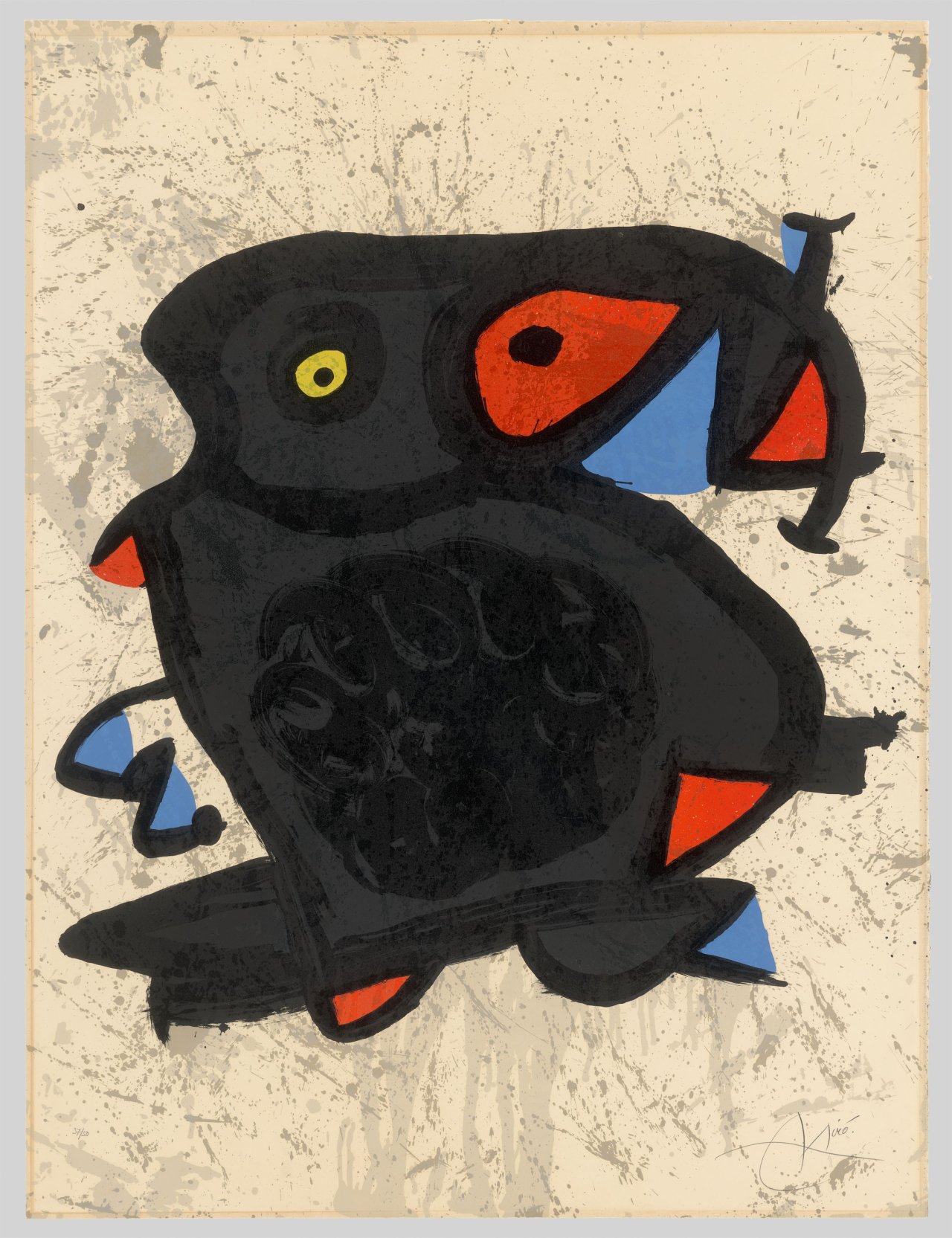 This picture shows the following artwork: Joan Miró. ”Grand Palais”. 1974.