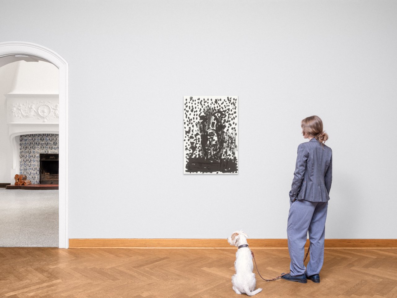 Auf diesem Bild ist das folgende Kunstwerk zu sehen: Georg Baselitz. Aus: „Georg Baselitz - Suite 45“. 1990.