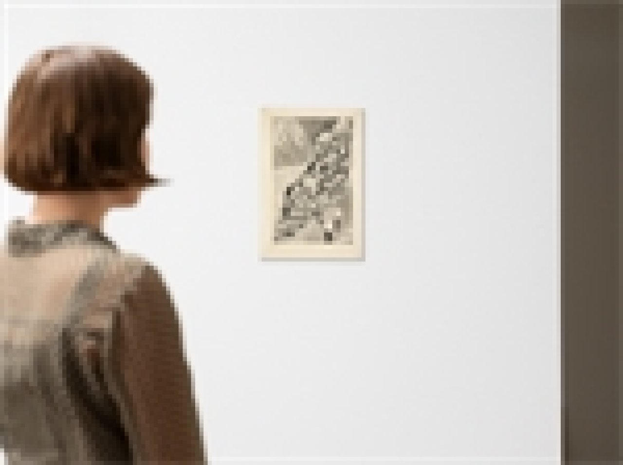 This picture shows the following artwork: Lyonel Feininger. ”Lokomotive V”. 1933.