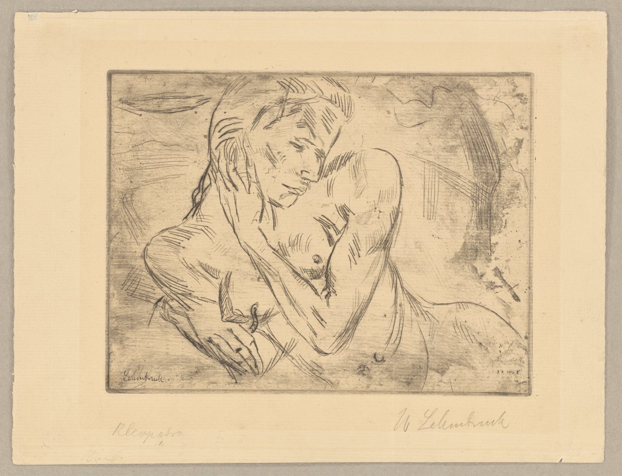 Auf diesem Bild ist das folgende Kunstwerk zu sehen: Wilhelm Lehmbruck. „Kleopatra I“. 1911.