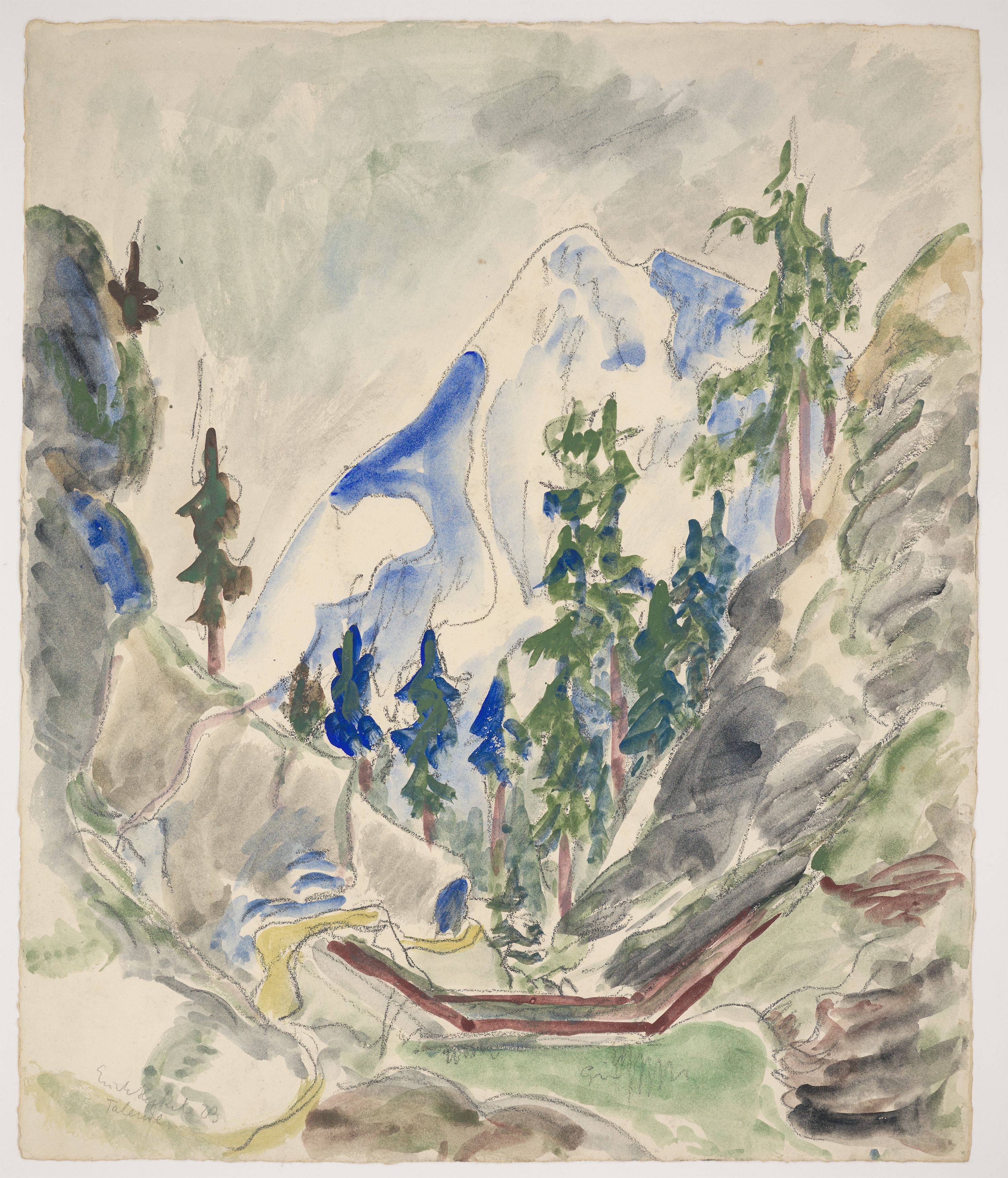 This picture shows the following artwork: Erich Heckel. ”Talende”. 1923.