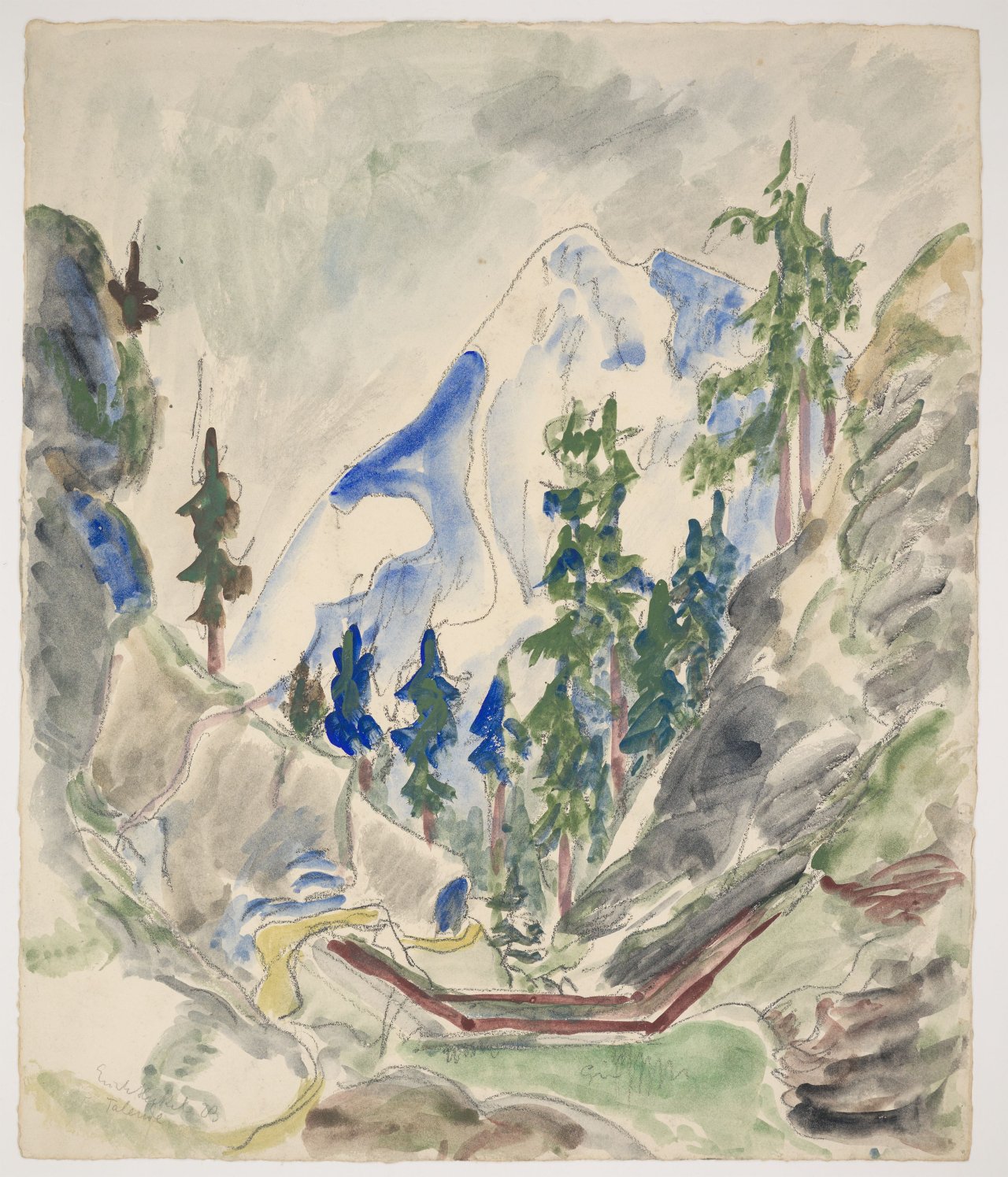 This picture shows the following artwork: Erich Heckel. ”Talende”. 1923.