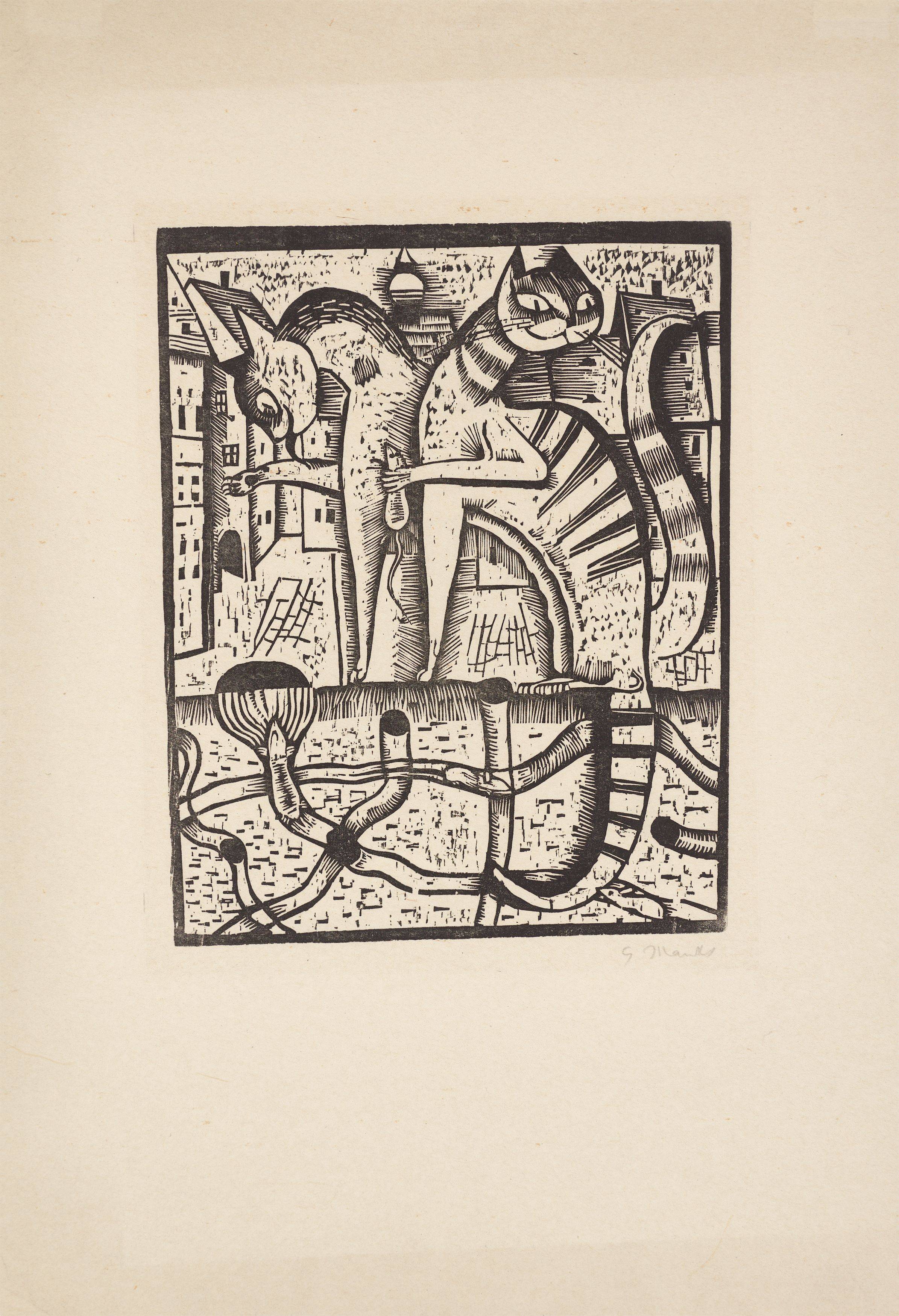 Auf diesem Bild ist das folgende Kunstwerk zu sehen: Gerhard Marcks. „Hohe Herrschaften“. 1922.