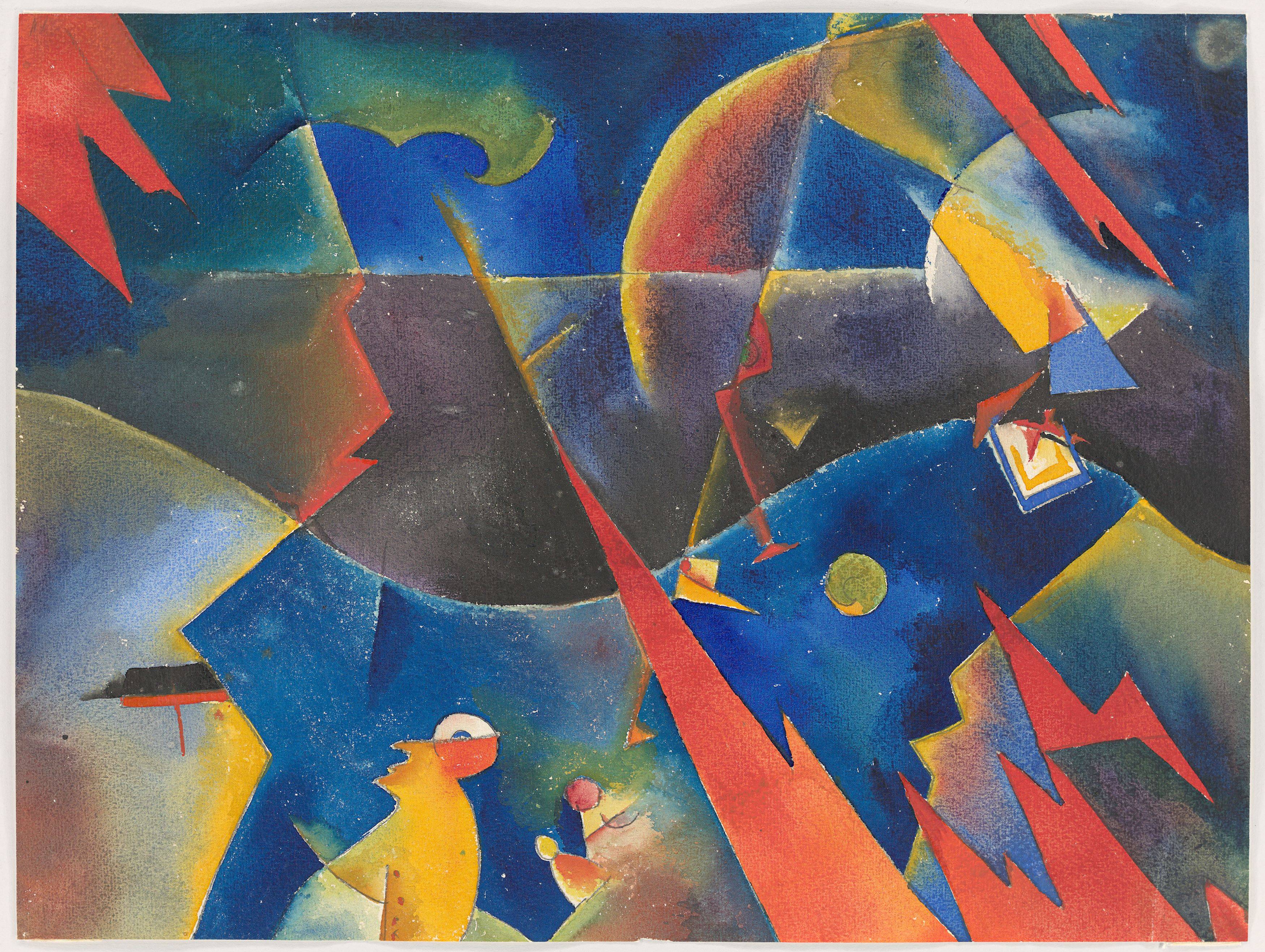 Auf diesem Bild ist das folgende Kunstwerk zu sehen: Rudolf Schlichter. Der Sturm. 1916-18.