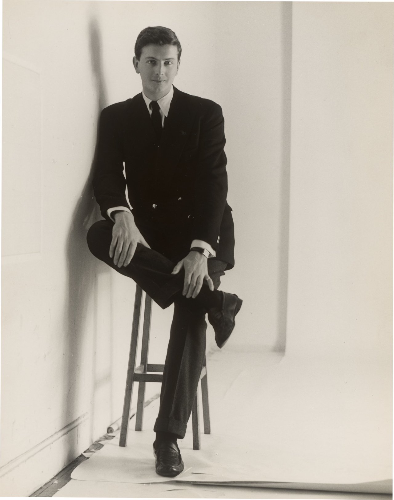 This picture shows the following artwork: Yvonne Chevalier. Hubert de Givenchy. Circa 1950.