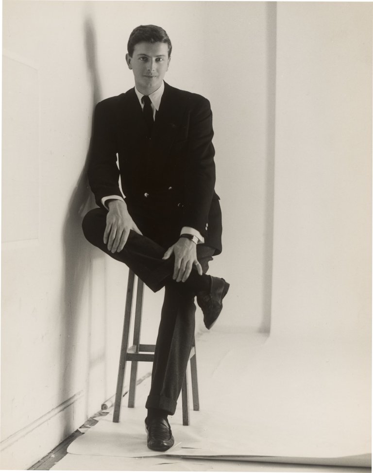 This picture shows the following artwork: Yvonne Chevalier. Hubert de Givenchy. Circa 1950.