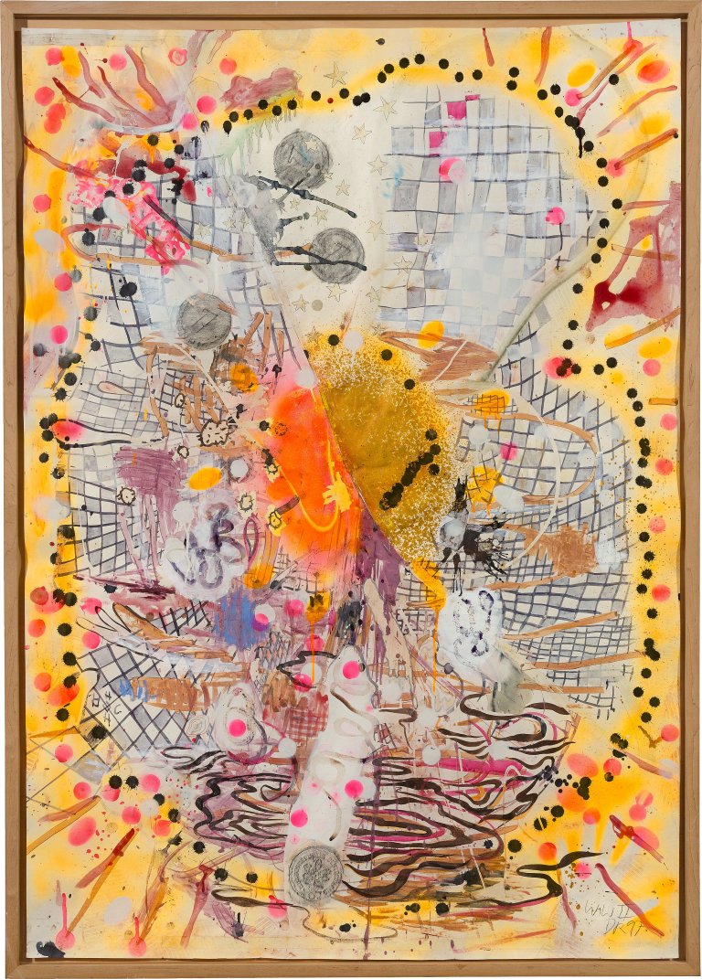 Auf diesem Bild ist das folgende Kunstwerk zu sehen: Daniel Richter. W + W (Wille und Weg) II. 1997.