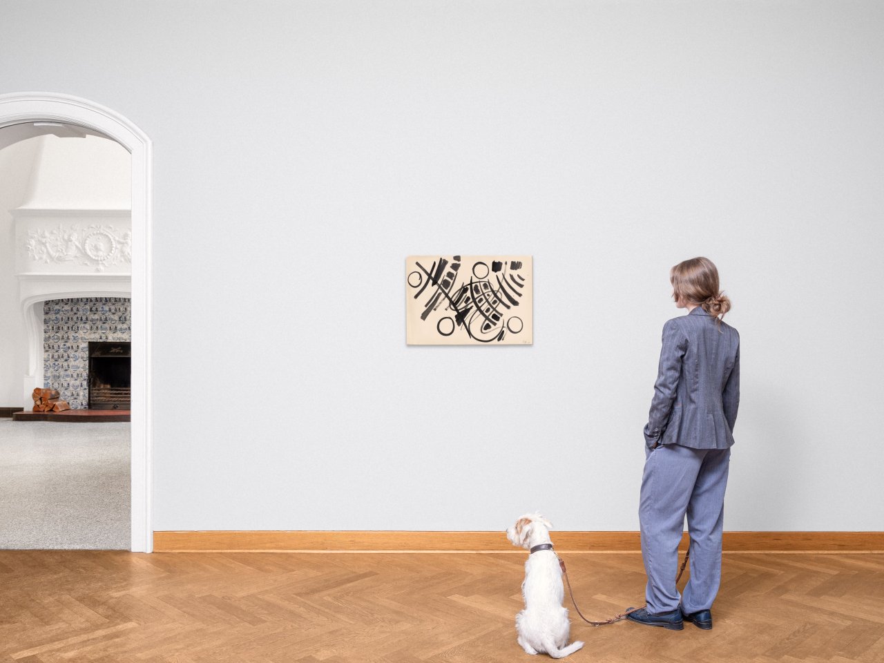 Auf diesem Bild ist das folgende Kunstwerk zu sehen: Ernst Wilhelm Nay. Ohne Titel. 1954.