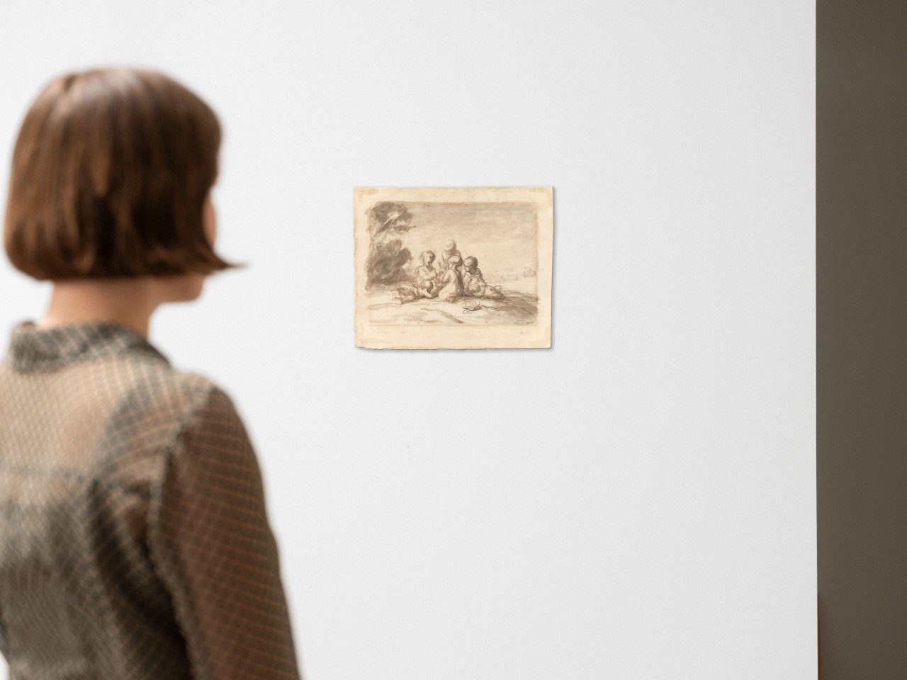 Auf diesem Bild ist das folgende Kunstwerk zu sehen: Honoré Daumier. „Enfants jouant sous des arbres“.