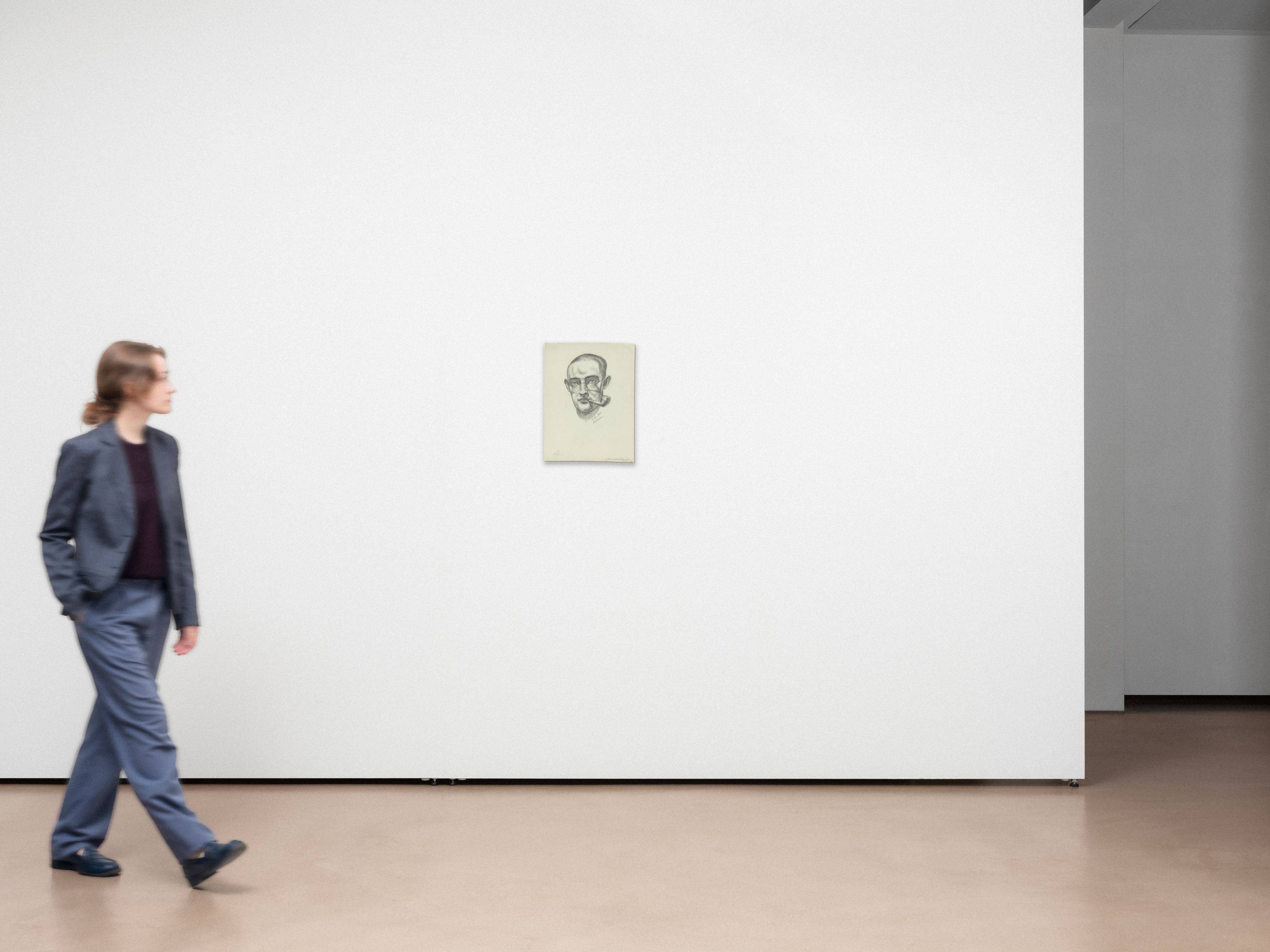 Auf diesem Bild ist das folgende Kunstwerk zu sehen: Raoul Hausmann. „Bildnis Conrad Felixmüller“. 1920.