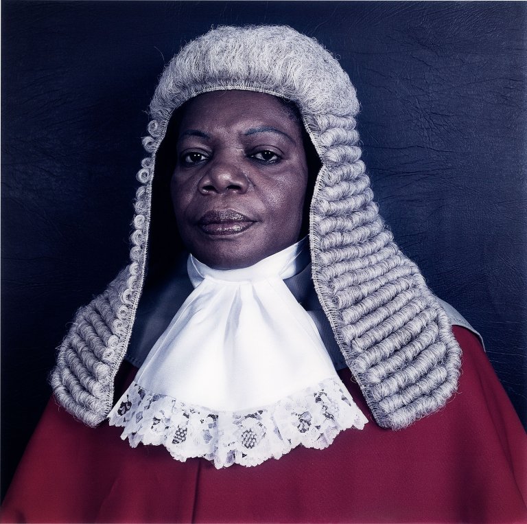 This picture shows the following artwork: Pieter Hugo. From the series ”Judges”, Botswana. 2005.