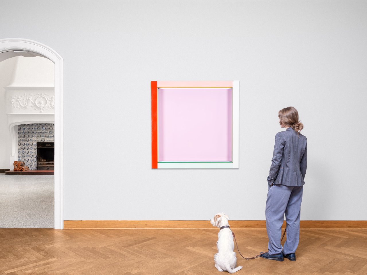 Auf diesem Bild ist das folgende Kunstwerk zu sehen: Imi Knoebel. Permanentmagenta. 1993.