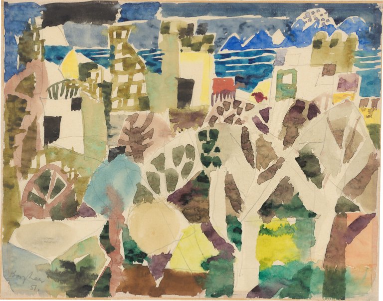 This picture shows the following artwork: Eduard Bargheer. Sant Angelo d'Ischia. 1957.