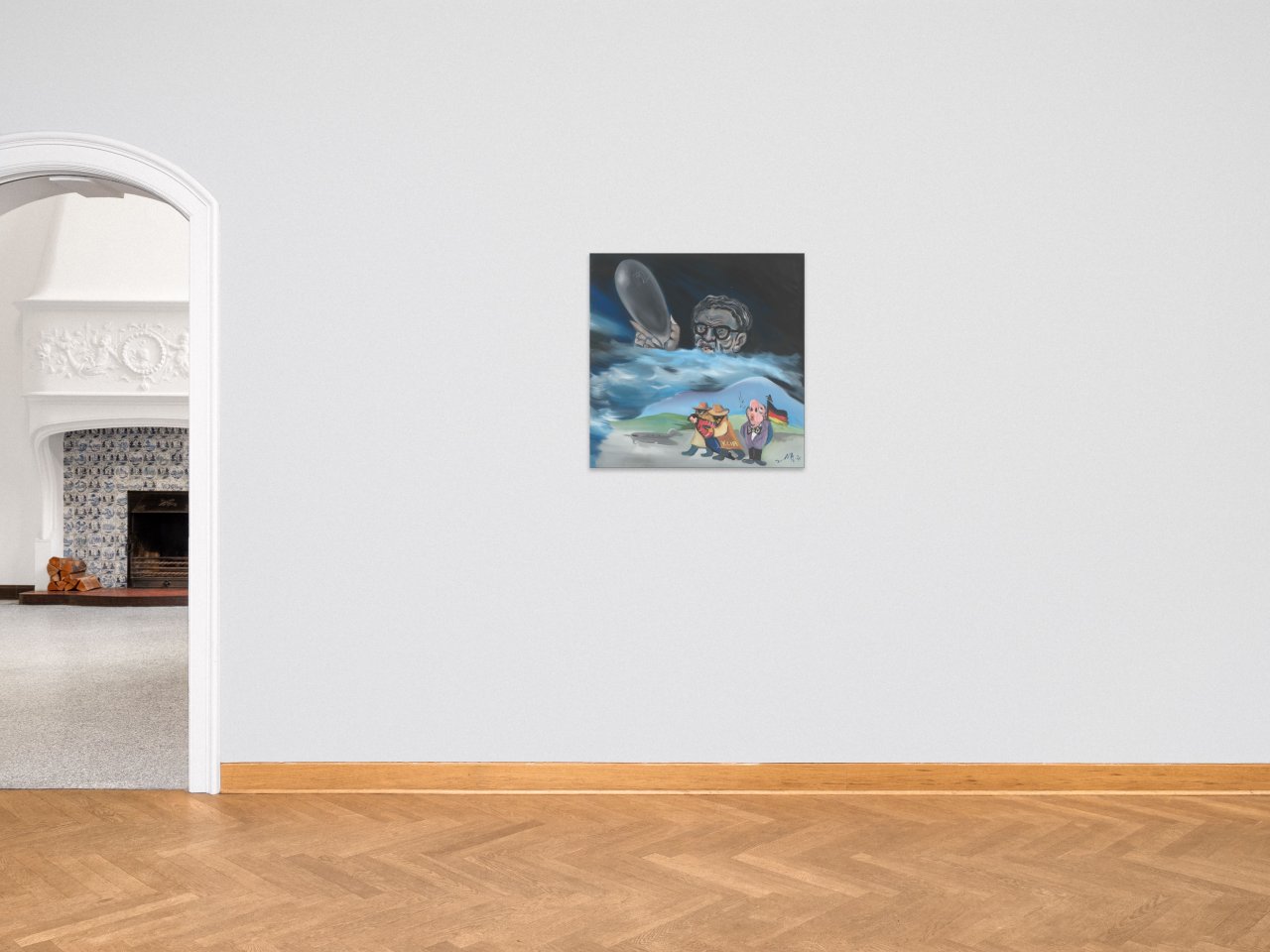 Auf diesem Bild ist das folgende Kunstwerk zu sehen: Jörg Immendorff. Ohne Titel. 1976.