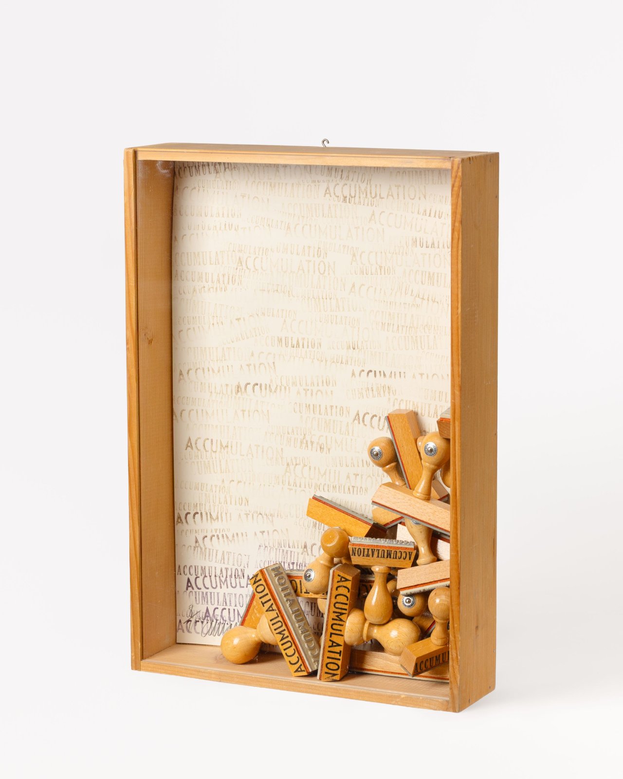 This picture shows the following artwork:  Arman. ”Accumulation”. 1973.