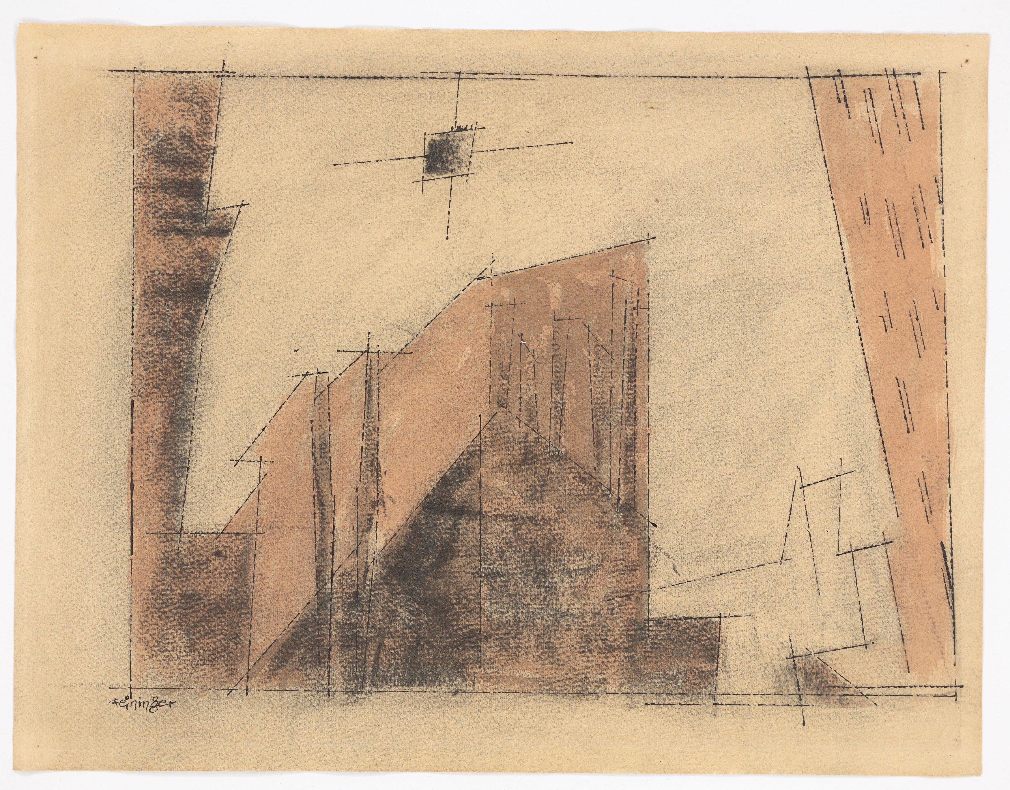 This picture shows the following artwork: Lyonel Feininger. City. 1931.