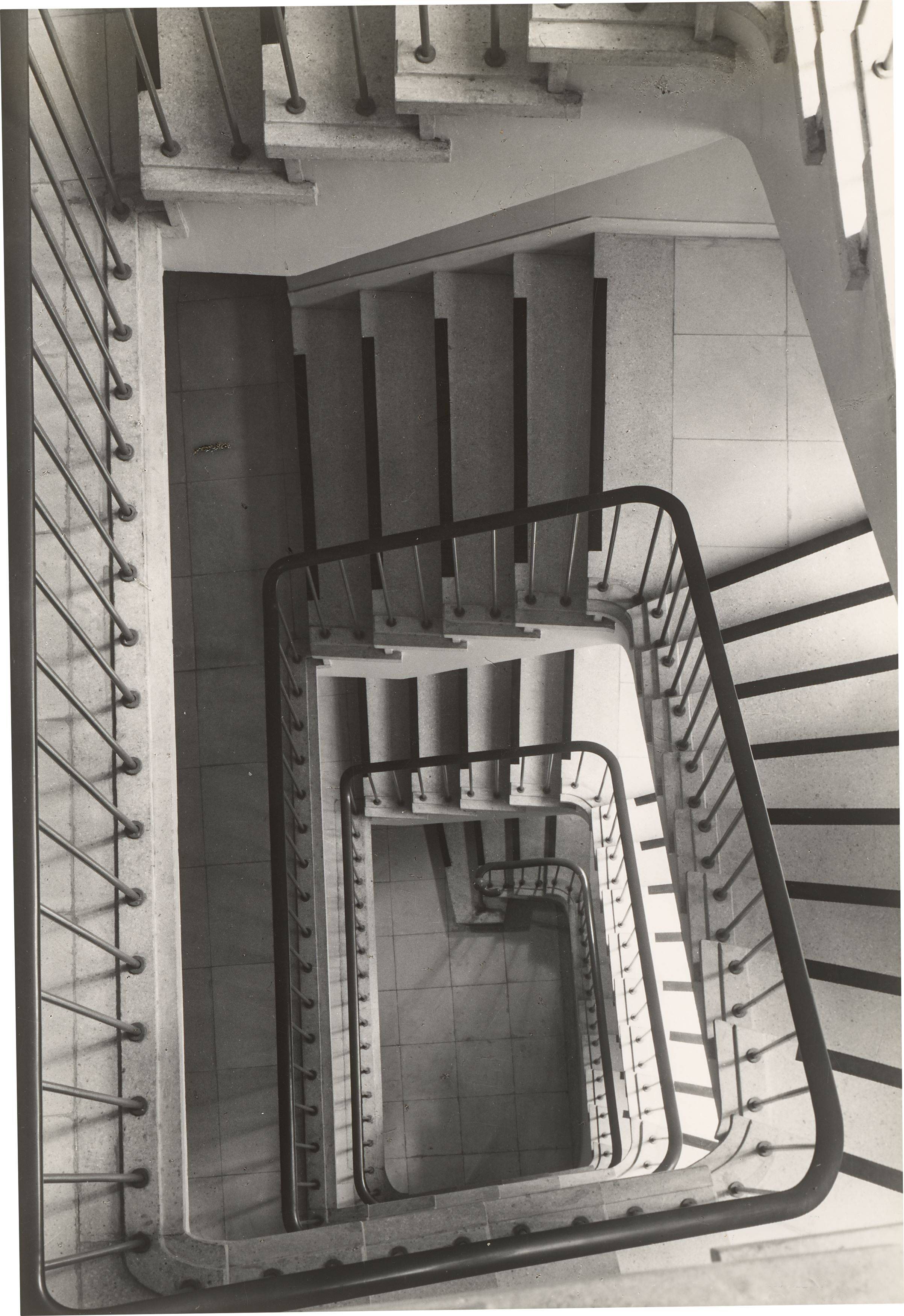 This picture shows the following artwork: Max Baur. Collection: Stairwells. 1950s.