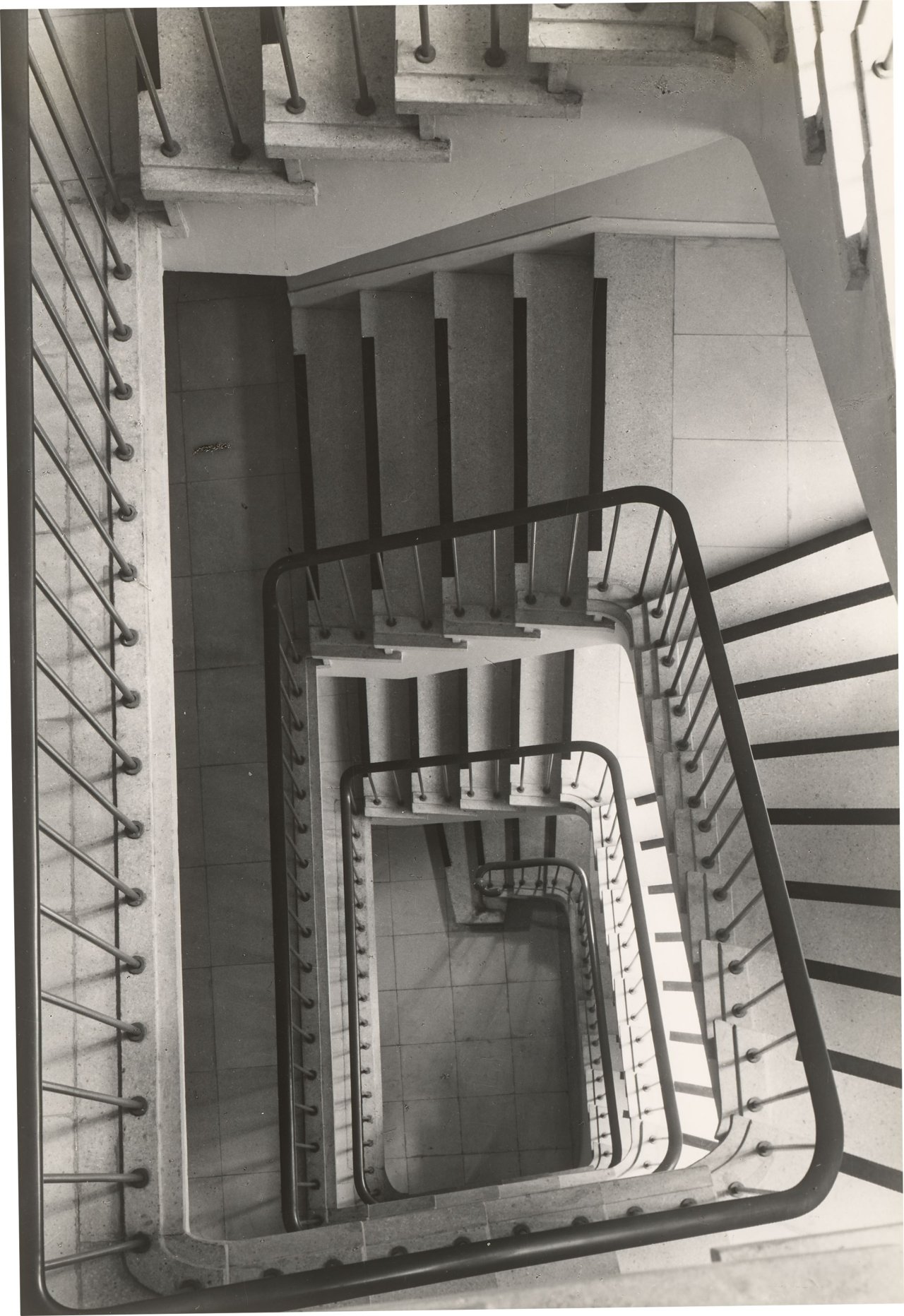 This picture shows the following artwork: Max Baur. Collection: Stairwells. 1950s.