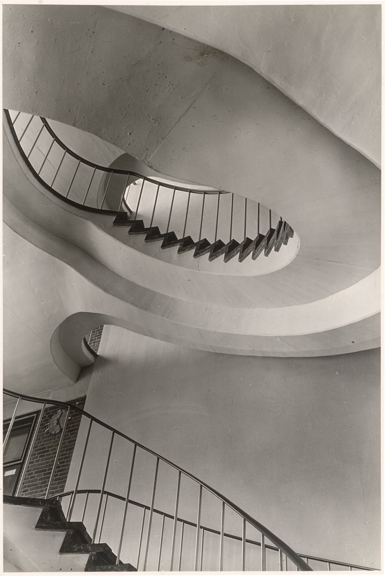 This picture shows the following artwork: Max Baur. Collection: Stairwells. 1950s.