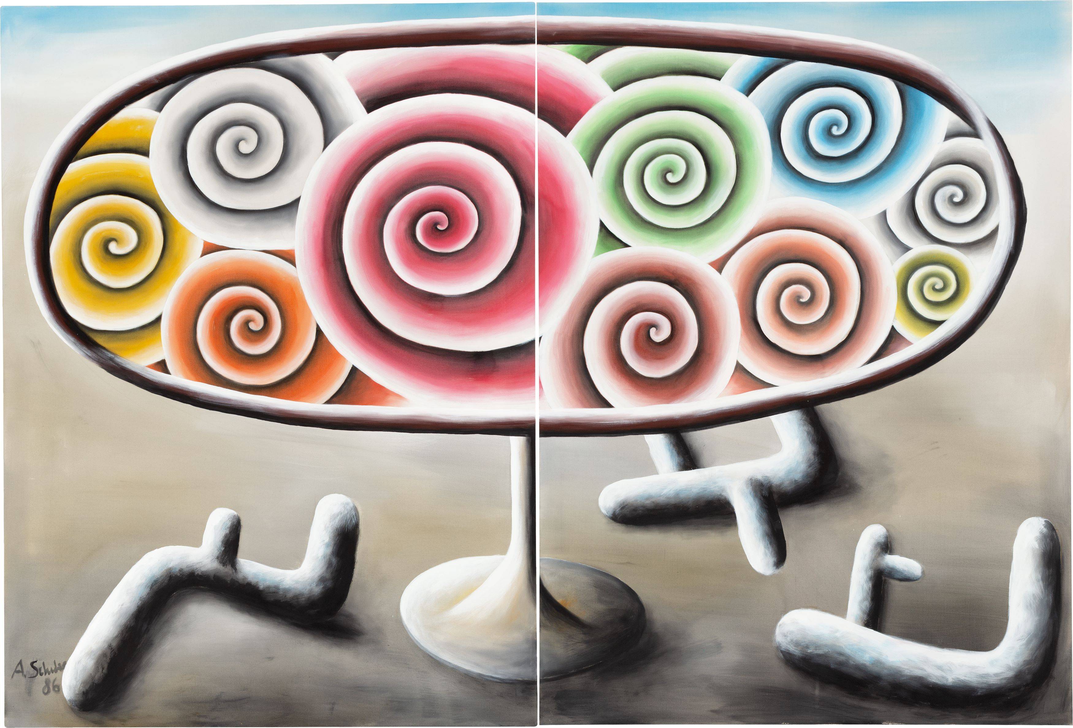 Auf diesem Bild ist das folgende Kunstwerk zu sehen: Andreas Schulze. Ohne Titel. 1986.