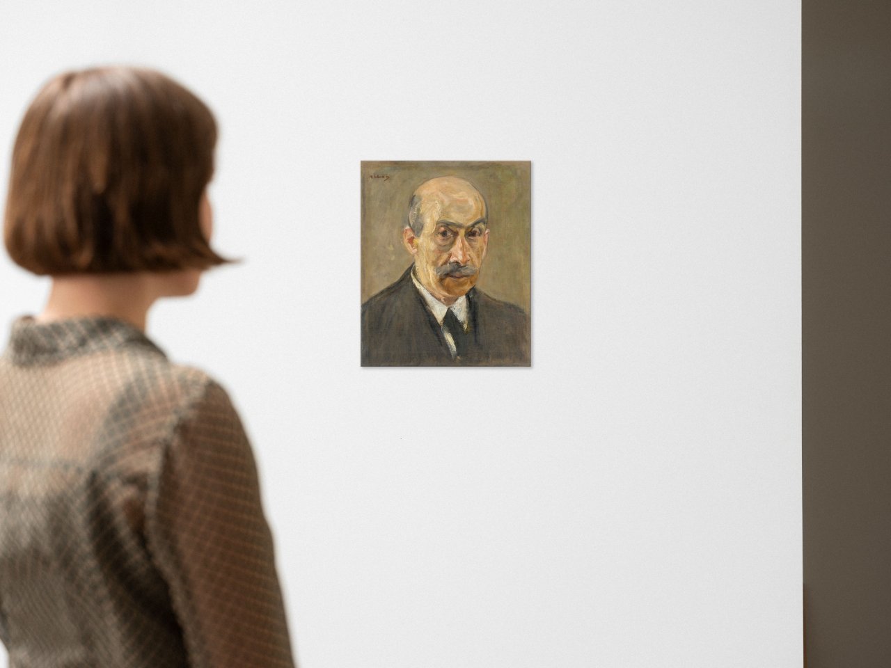 Auf diesem Bild ist das folgende Kunstwerk zu sehen: Max Liebermann. „Selbstbildnis“. 1919/22.