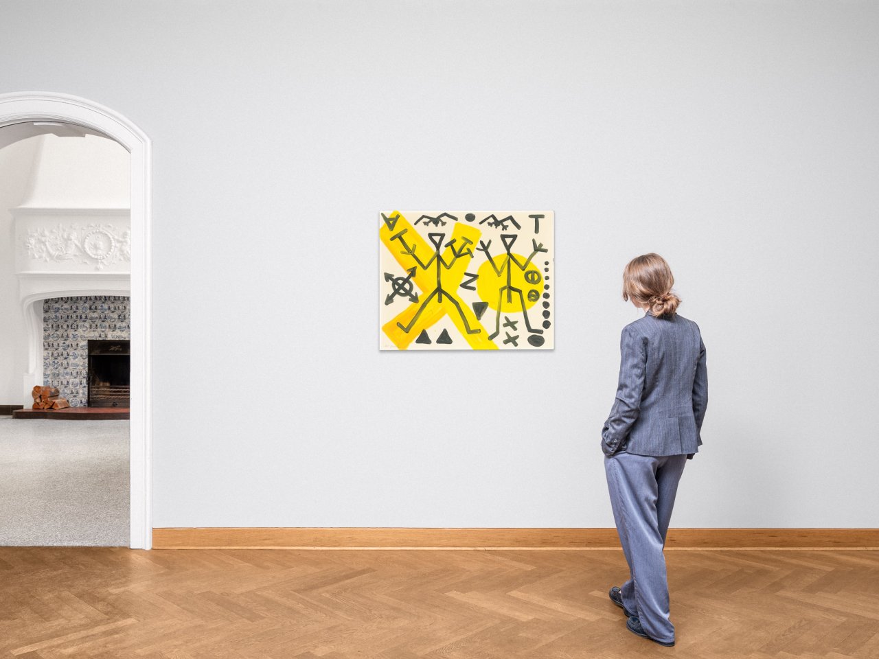 Auf diesem Bild ist das folgende Kunstwerk zu sehen: A.R. Penck. „CHARLY“. 1993.