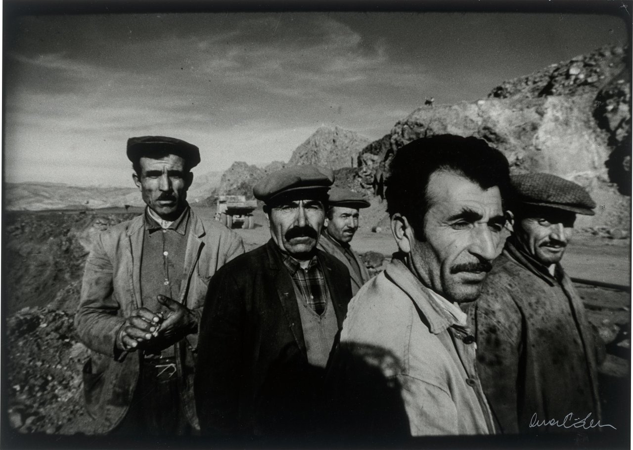 This picture shows the following artwork: Ara Güler. Miners at Divriği, Sivas. 1970.