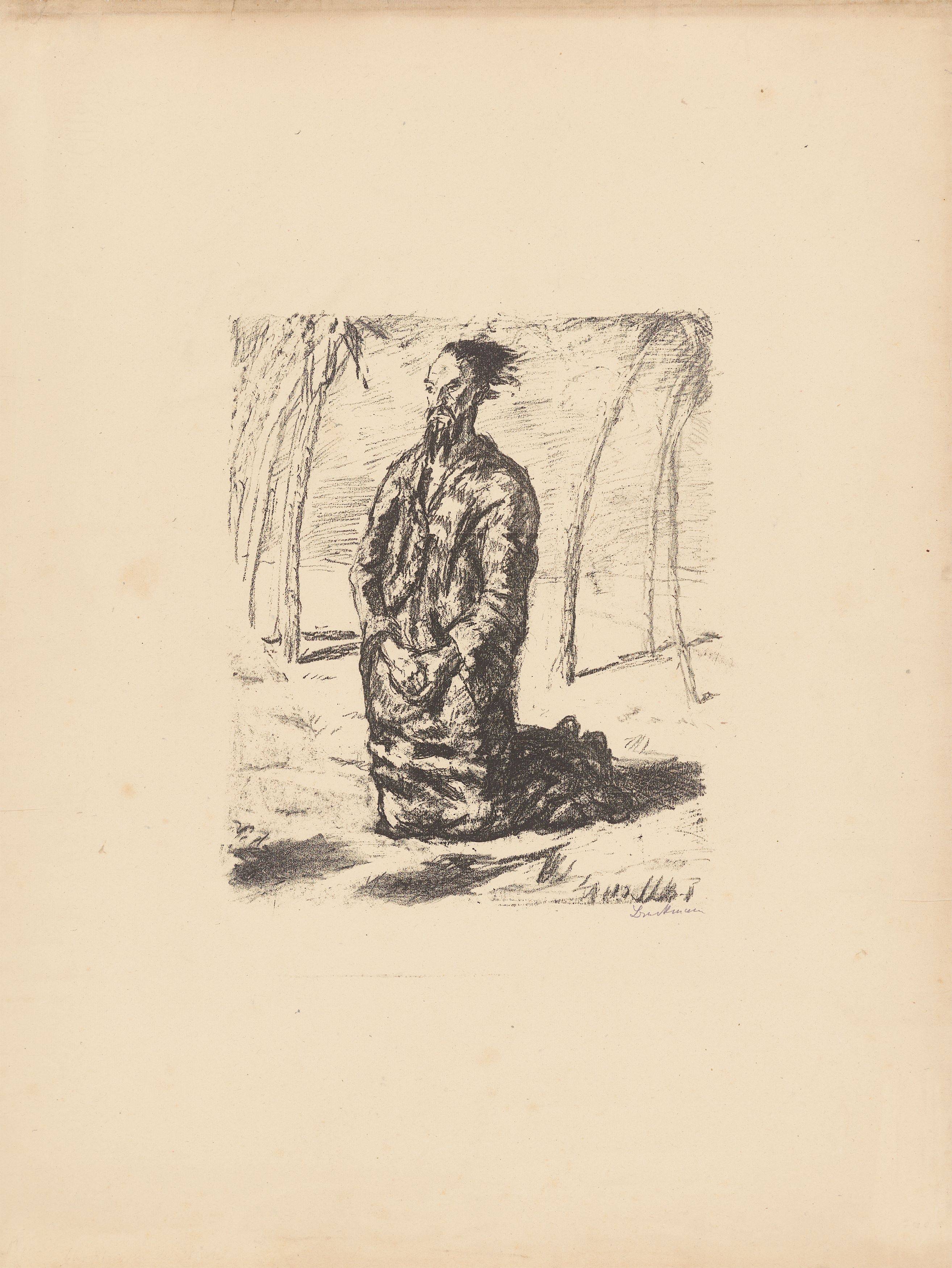 Auf diesem Bild ist das folgende Kunstwerk zu sehen: Max Beckmann. „Sechs Lithographien zum Neuen Testament“. 1911/17.