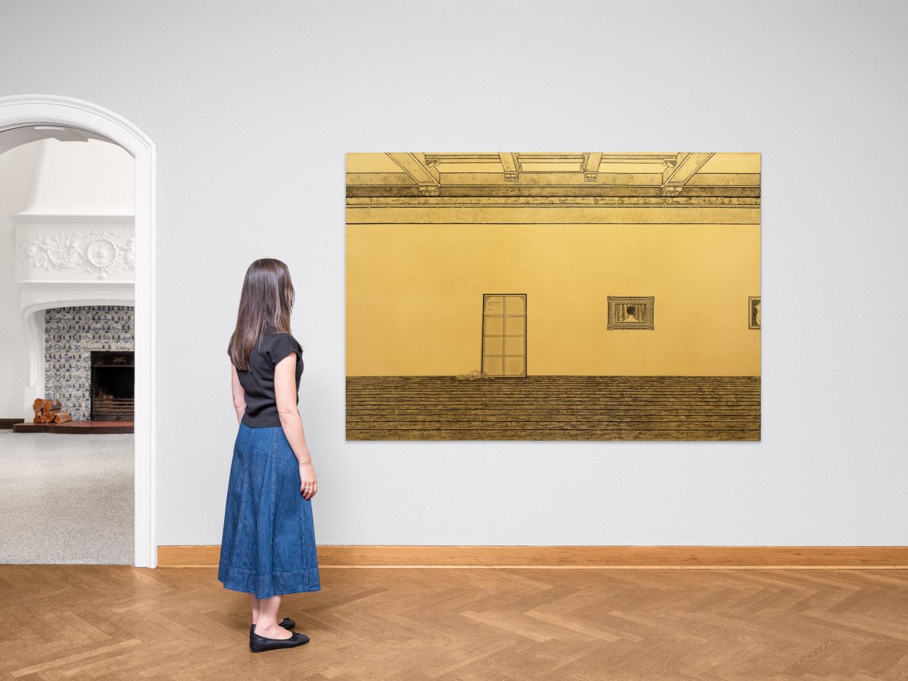 Auf diesem Bild ist das folgende Kunstwerk zu sehen: Ni Youyu. Three Persons Who Can't Meet in the Same Museum. 2015.