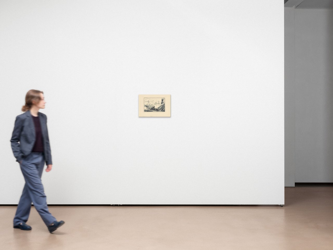 Auf diesem Bild ist das folgende Kunstwerk zu sehen: Karl Schmidt-Rottluff. „Elbhafen“. 1907.