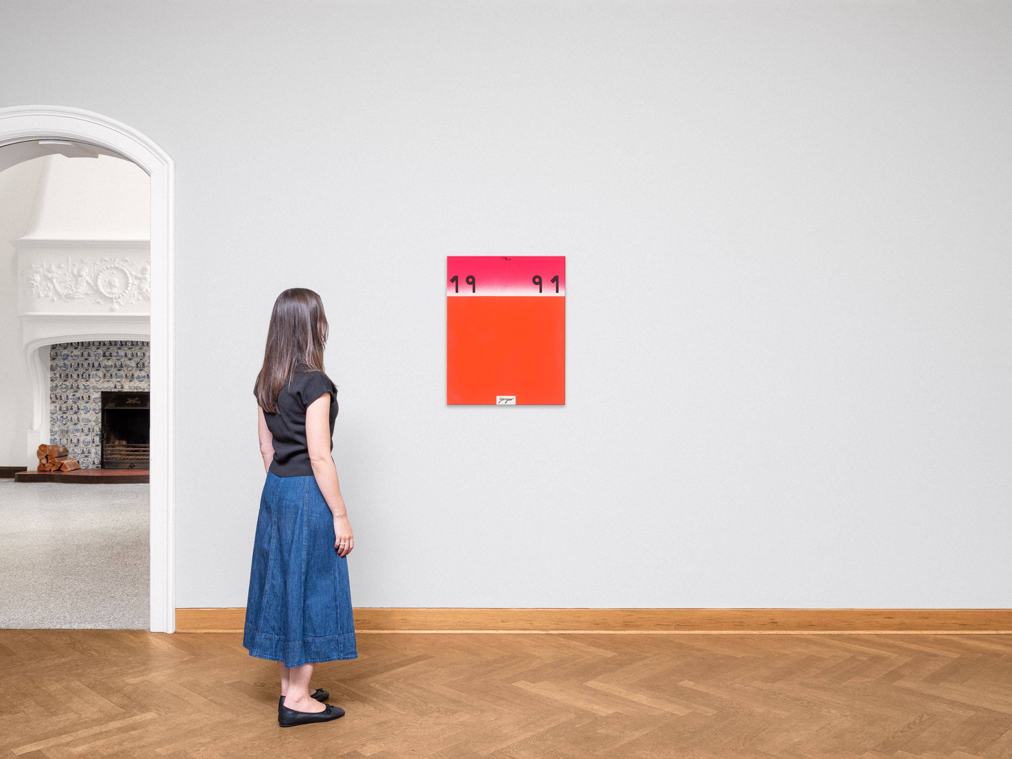 This picture shows the following artwork: Rupprecht Geiger. ”Kalender 1991”. 1990.