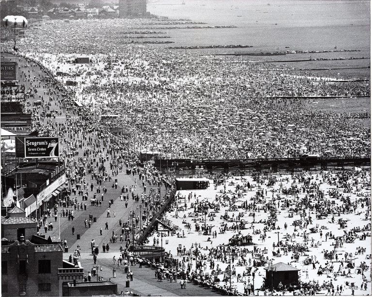 This picture shows the following artwork: Andreas Feininger. Coney Island, New York. 1949.