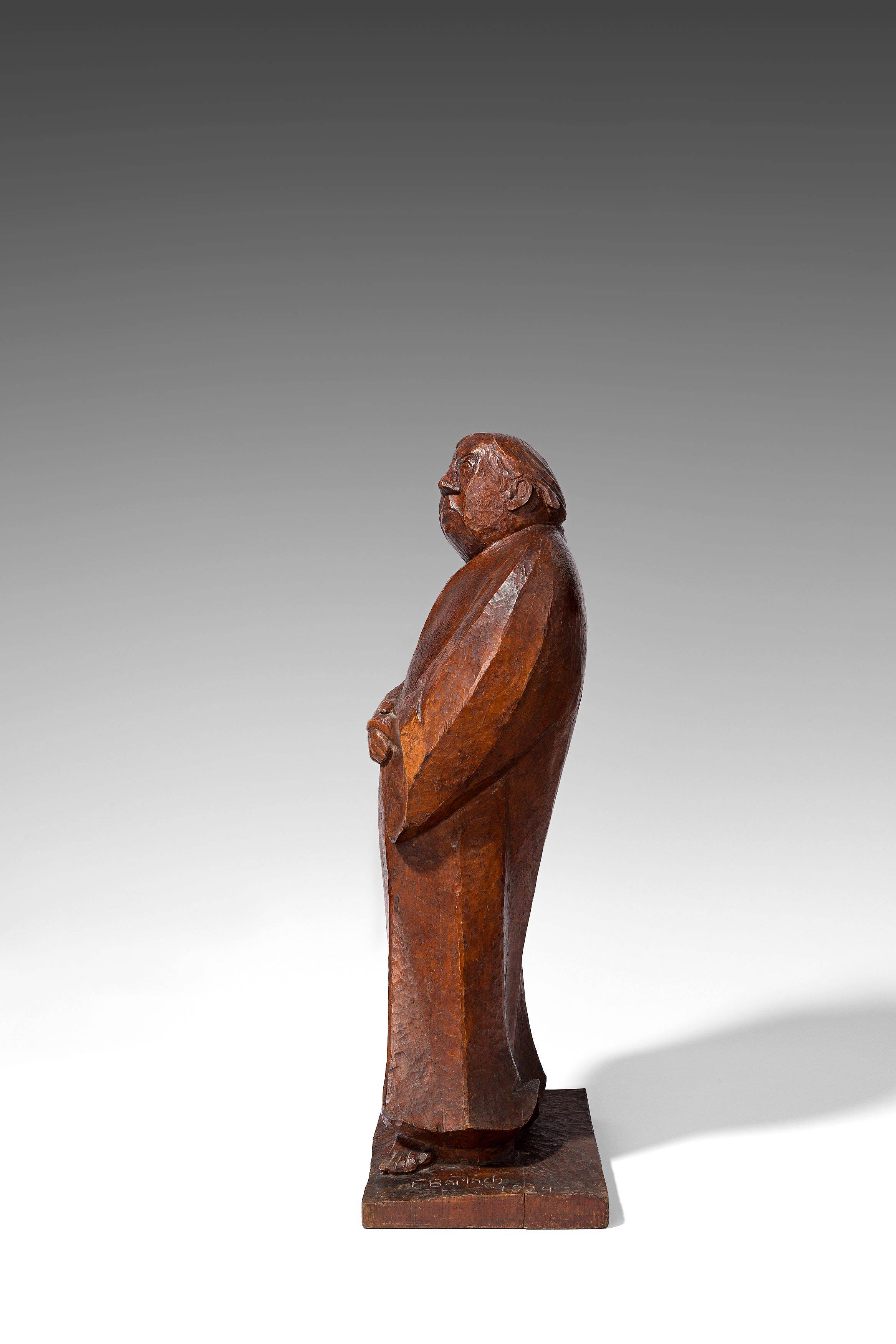 This picture shows the following artwork: Ernst Barlach. ”Der Wartende”. 1924.