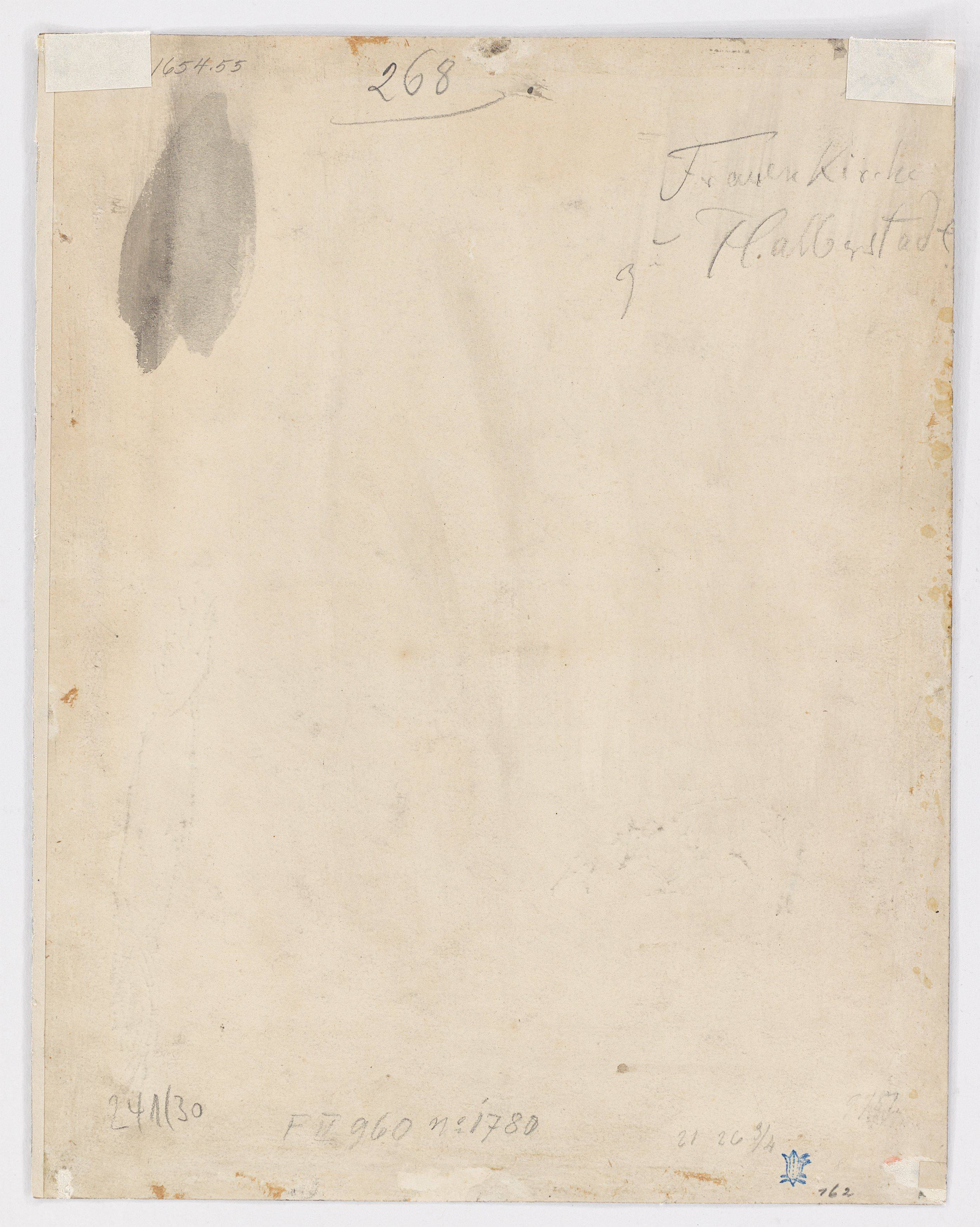 This picture shows the following artwork: Adolph Menzel. Crypt of Liebfrauenkirche in Halberstadt. 1853.