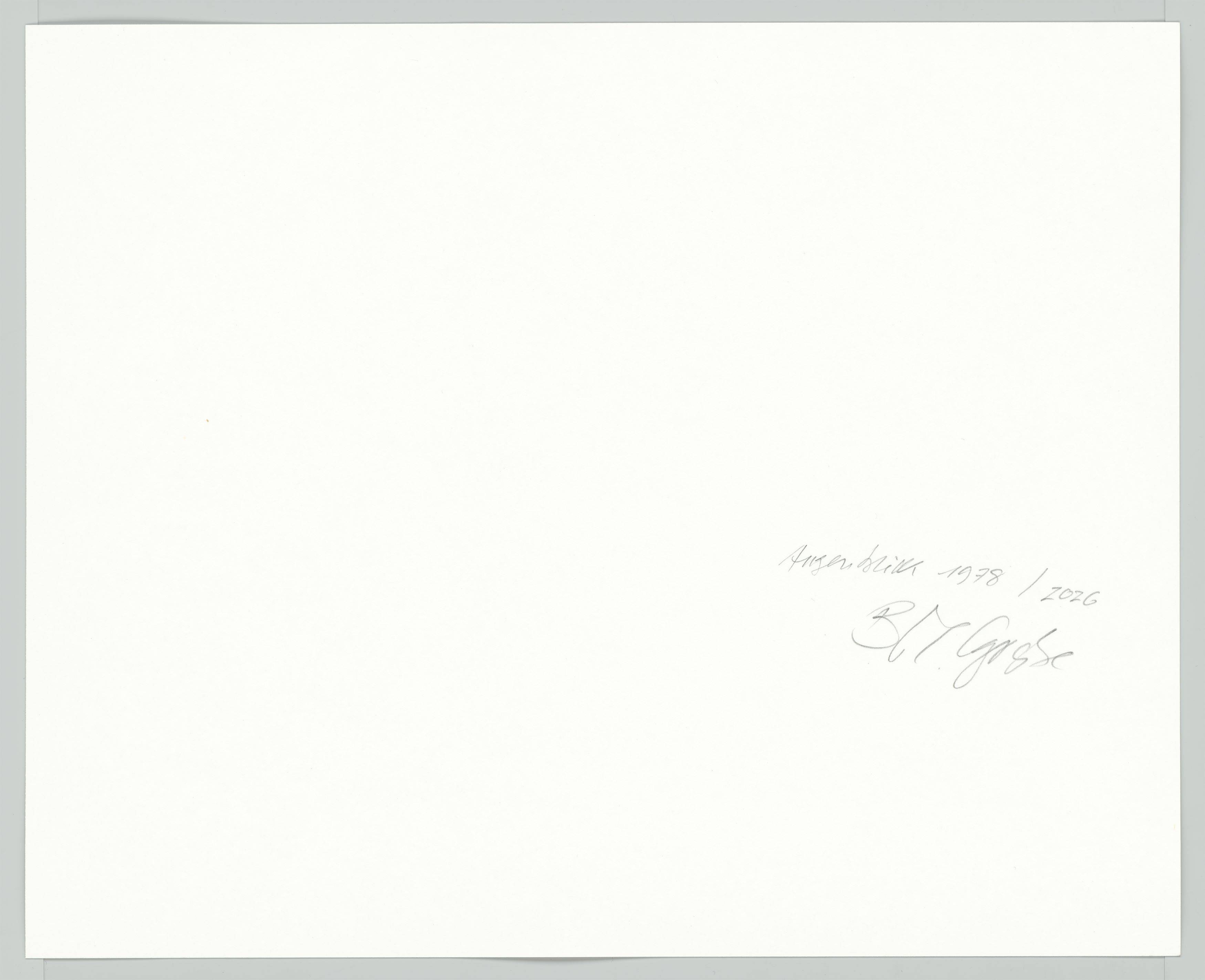 This picture shows the following artwork: Bernd Große. ”Augenblick”. 1978.