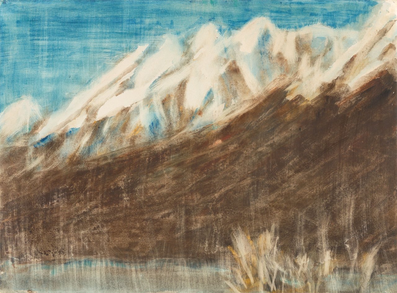 This picture shows the following artwork: Christian Rohlfs. Winter at Lake Maggiore. 1935.